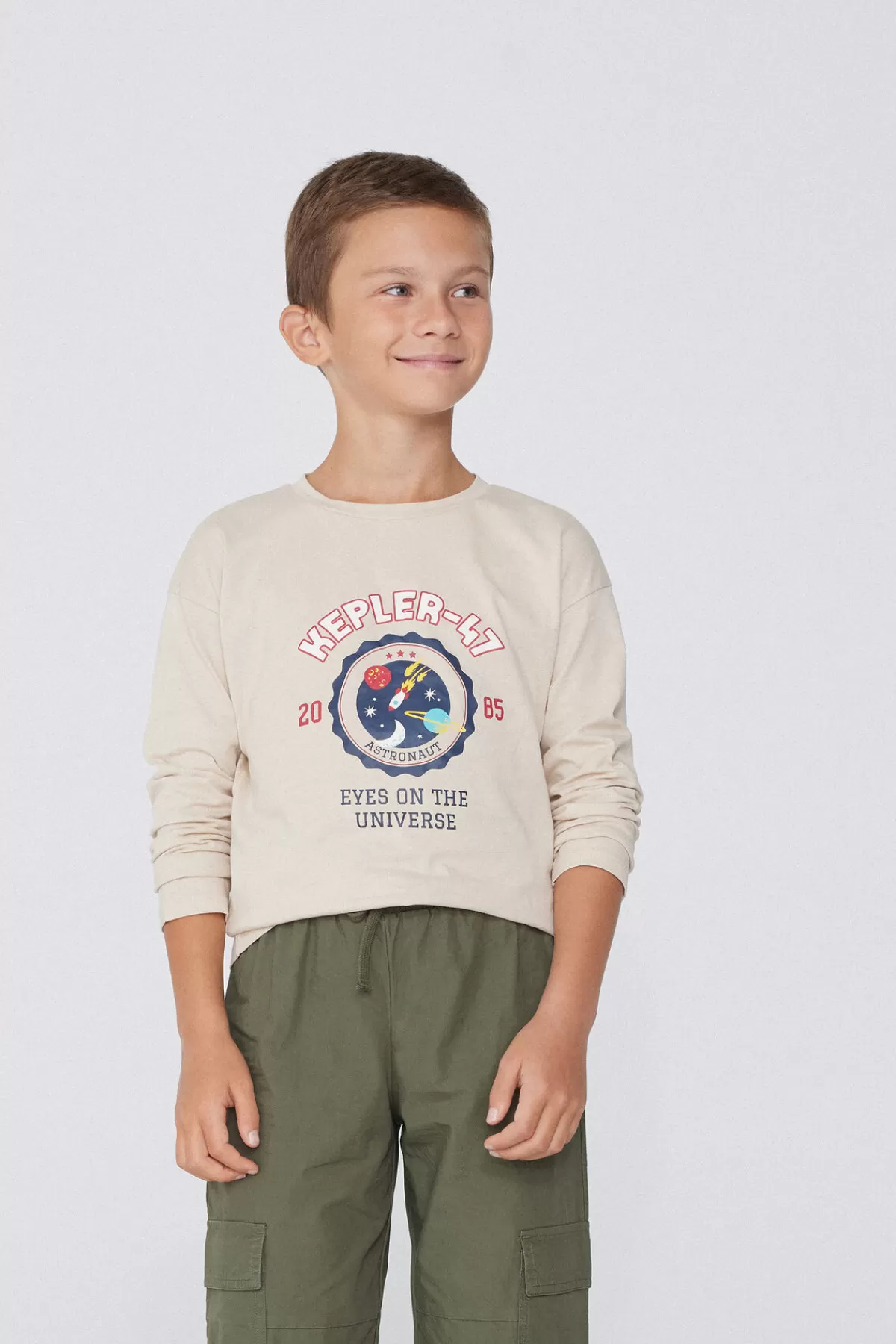 Maglione Bambino Tezenis in Puro Cotone - Stampa Unica con Maniche Lunghe, Ideale per Stagioni Fresche
