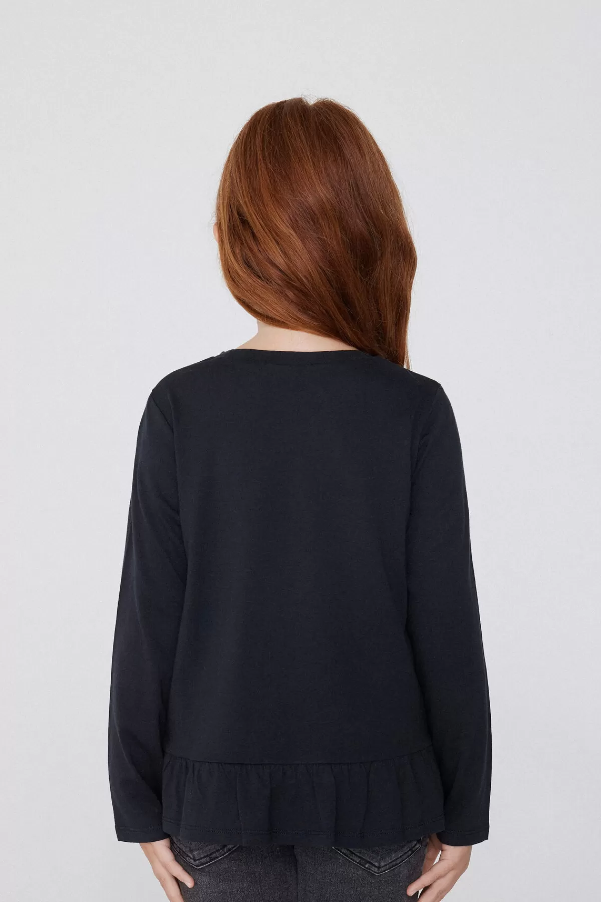 Maglia Tezenis in Cotone Morbido con Maniche Allungate e Volant Elegante - Top Stilizzato per Look Femminile