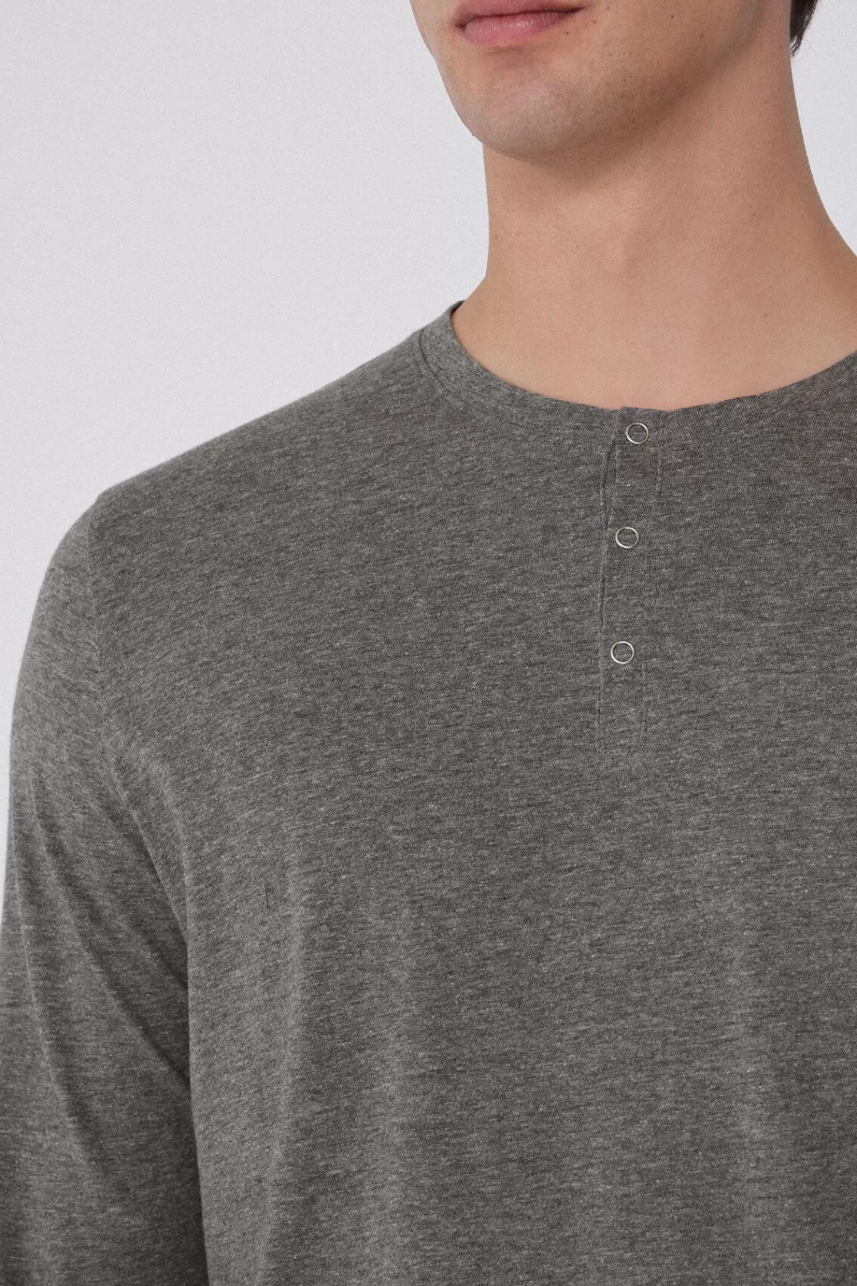 Felpa Uomo Tezenis in Puro Cotone per Autunno - Modello Serafino a Maniche Lunghe