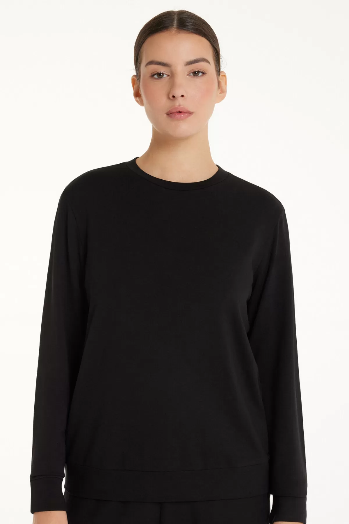 Tezenis Pullover Donna Inverno Caldo con Maniche Lunghe - Confortevole Maglione Morbido Peluche