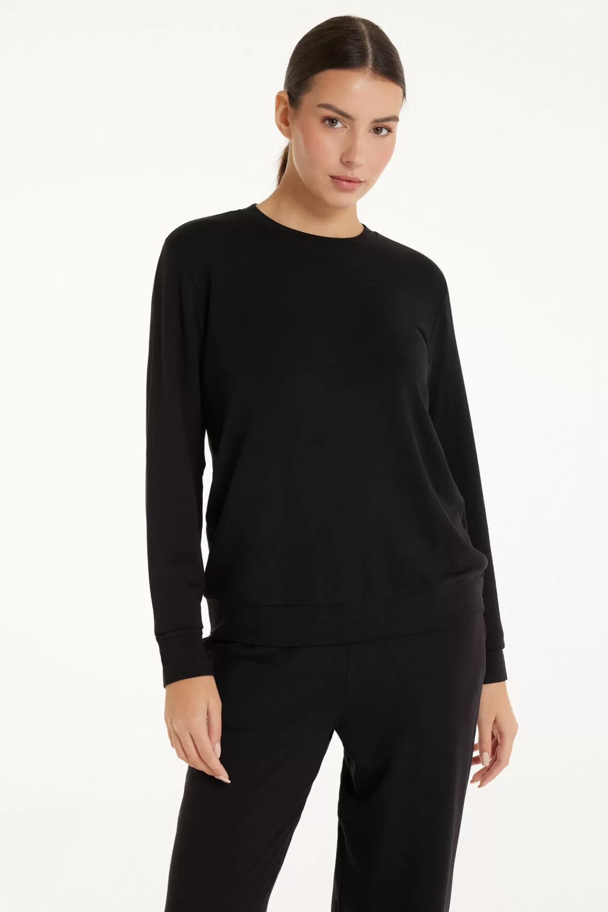 Tezenis Pullover Donna Inverno Caldo con Maniche Lunghe - Confortevole Maglione Morbido Peluche