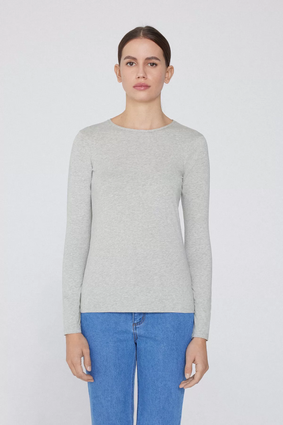 Maglieria Comoda Donna in Cotone Elasticizzato Morbido - Maglia a Maniche Lunghe con Scollo Tondo Tezenis per un Look Casual Confortevole