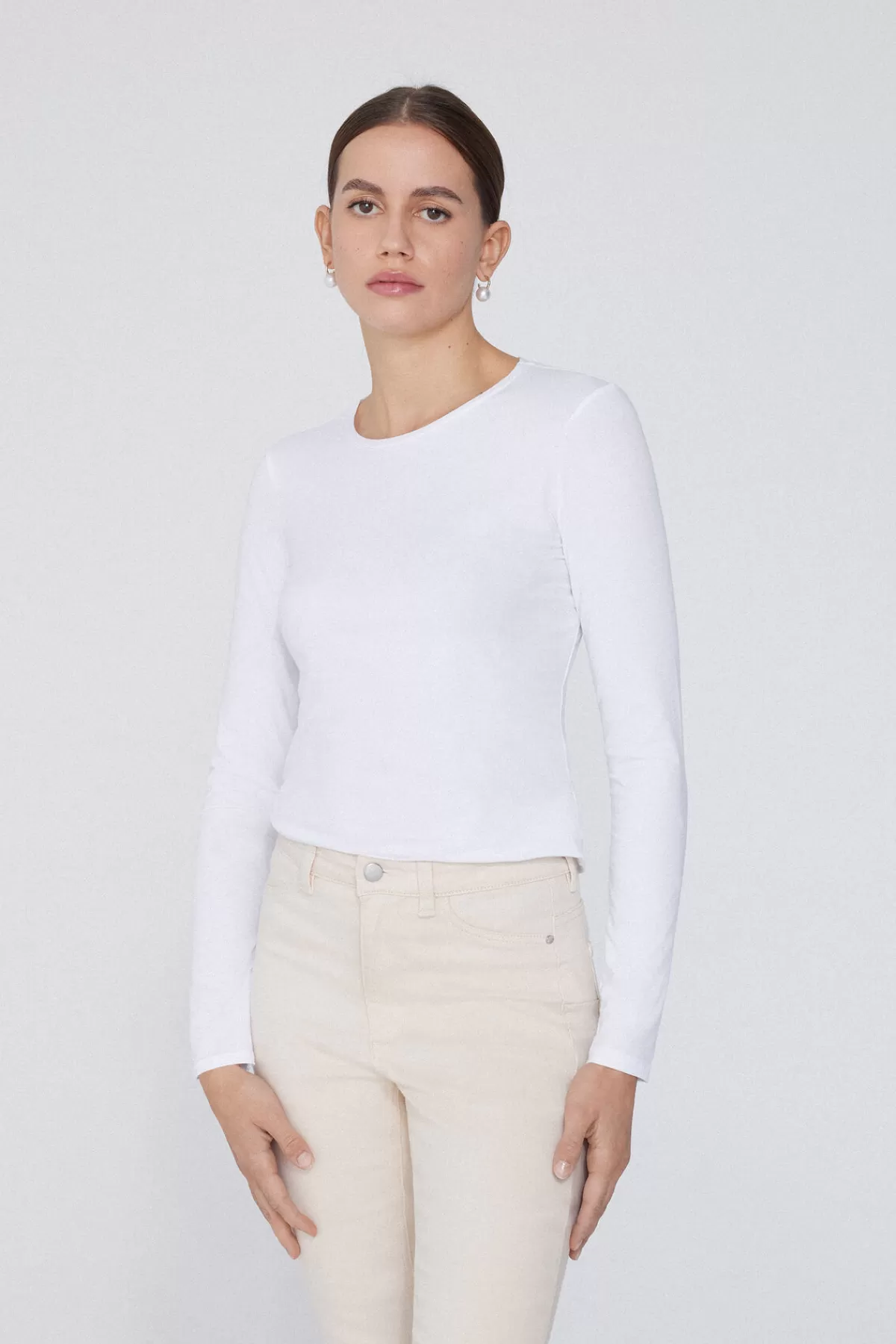 Maglietta Donna Manica Lunga in Cotone Morbido con Girocollo - Tezenis Collection Autunno/Inverno