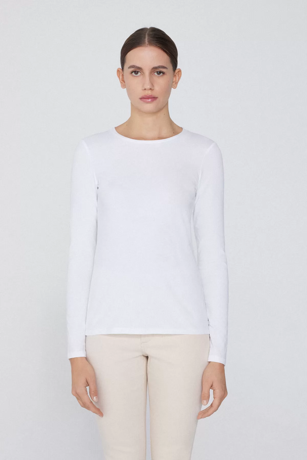 Maglietta Donna Manica Lunga in Cotone Morbido con Girocollo - Tezenis Collection Autunno/Inverno