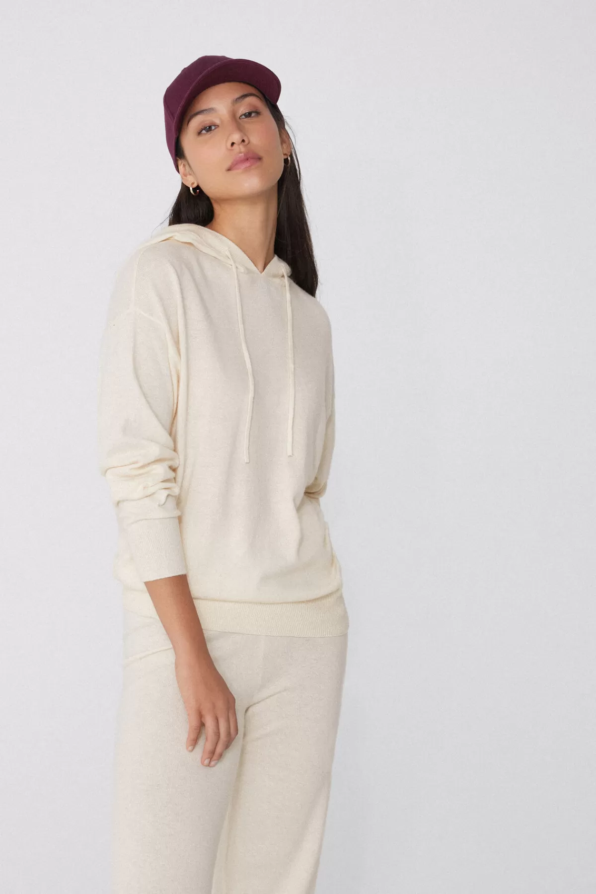 Tezenis Felpa Heavyweight Donna con Cappuccio in Lana Rinforzata - Morbido Caldo Inverno 2024