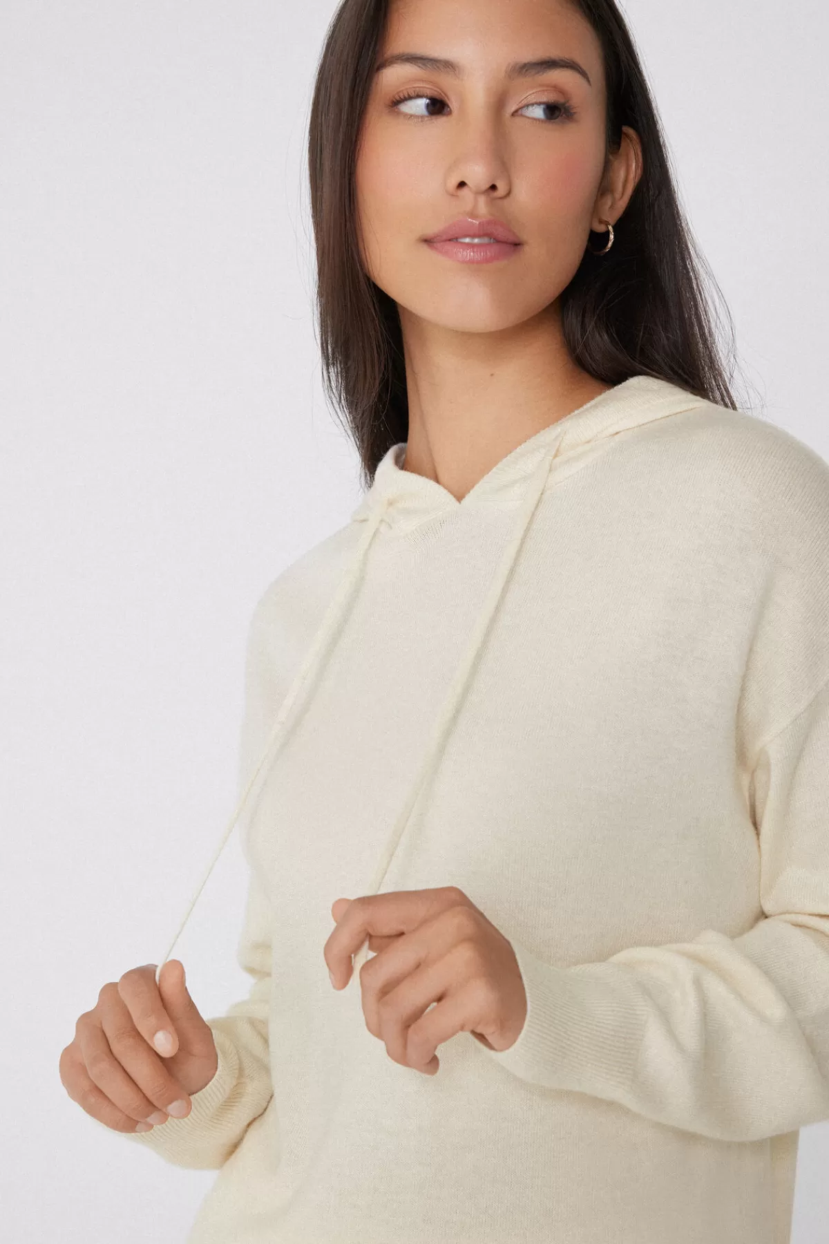 Tezenis Felpa Heavyweight Donna con Cappuccio in Lana Rinforzata - Morbido Caldo Inverno 2024