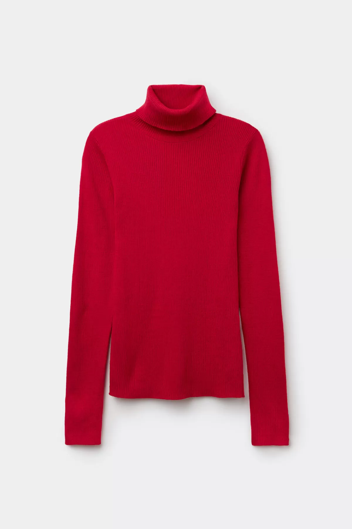 Maglione Invernale Donna a Collo Alto - Maniche Lunghe Tezenis con Dettaglio Costine in Lana Morbida