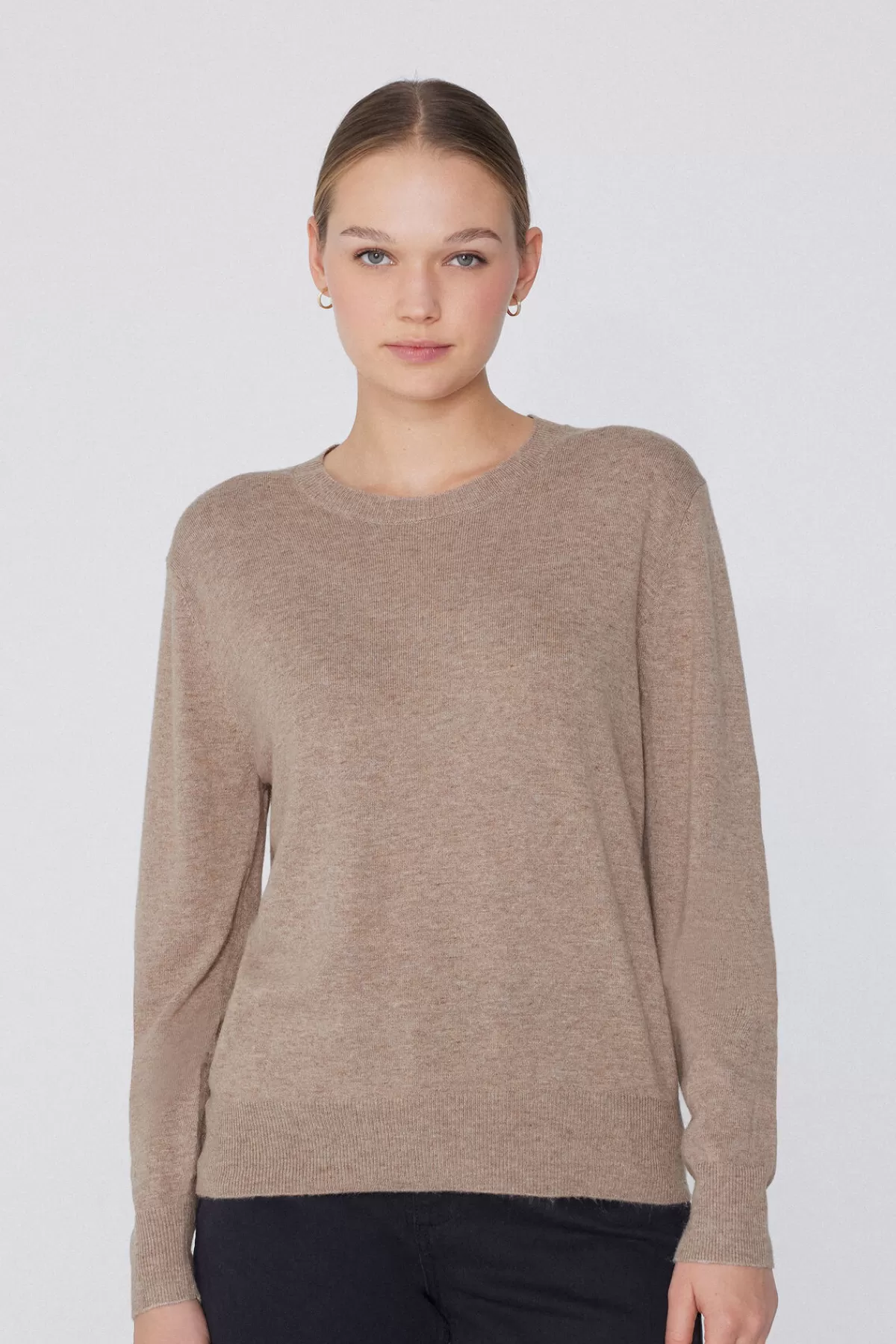 Maglione Invernale Tezenis Donna - Lana Morbida a Collo Tondo con Maniche Lunghe