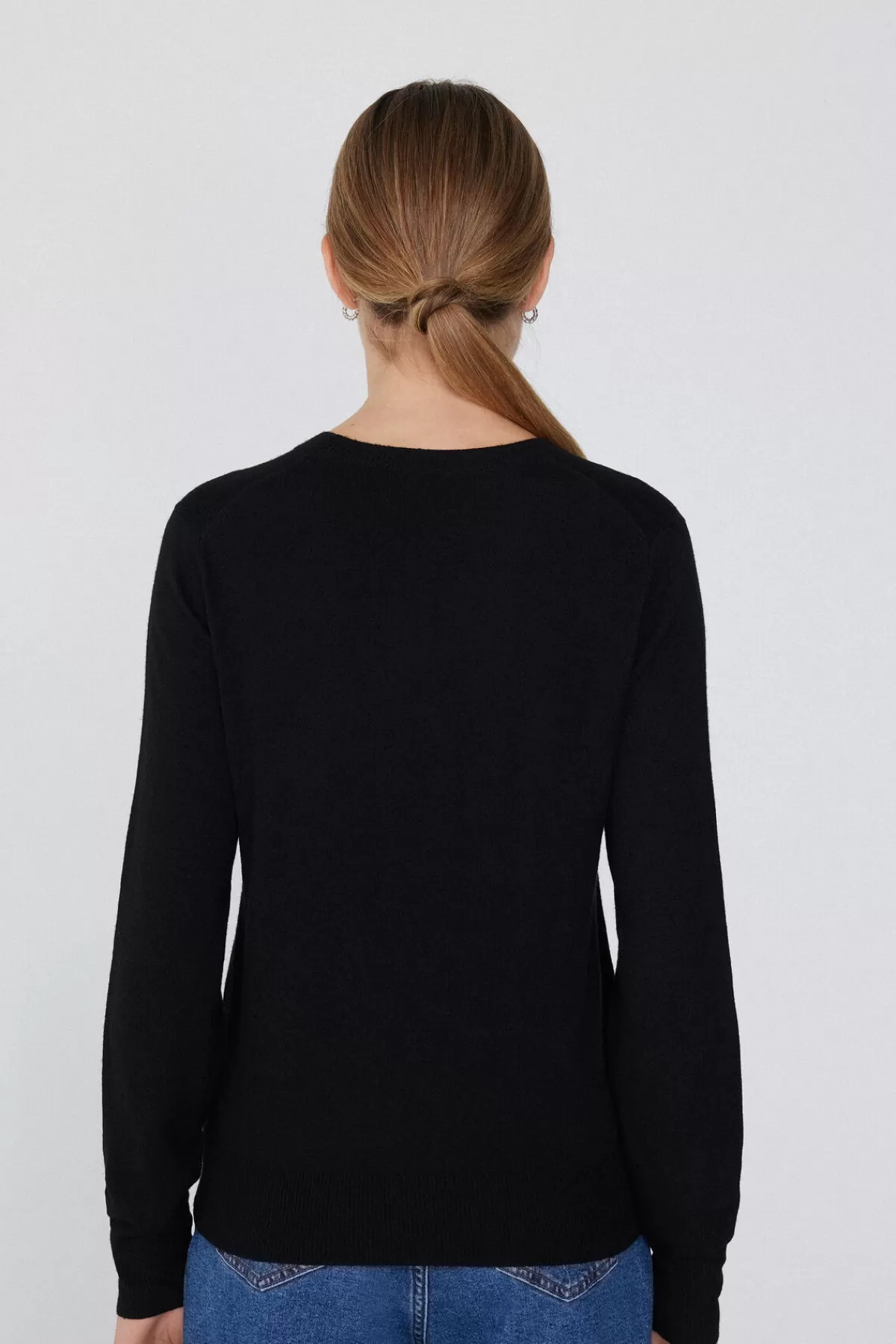 Maglione Invernale Donna a Maniche Lunghe con Collo Rotondo - Lana Merino Tezenis