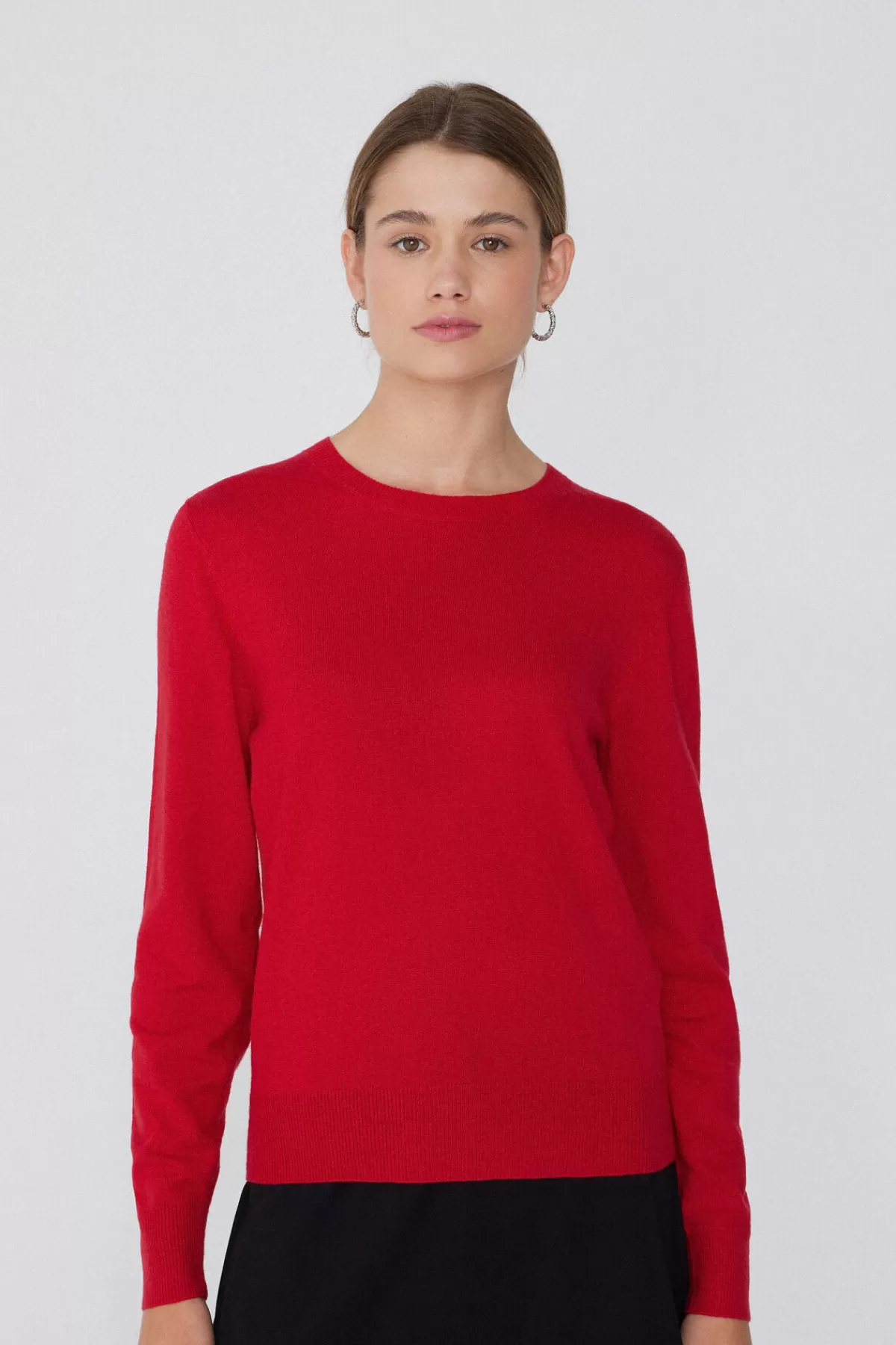 Maglione Invernale Donna a Girocollo con Maniche Lunghe - Lana Morbida e Tessuto Spesso per Massimo Calore | Tezenis Collection