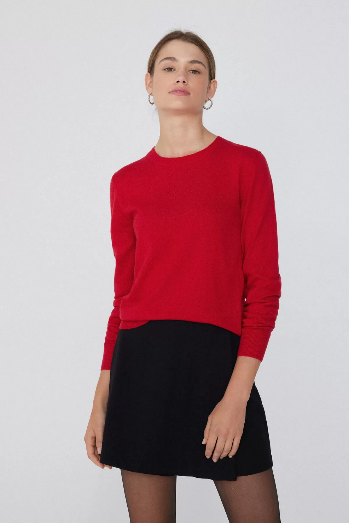 Maglione Invernale Donna a Girocollo con Maniche Lunghe - Lana Morbida e Tessuto Spesso per Massimo Calore | Tezenis Collection