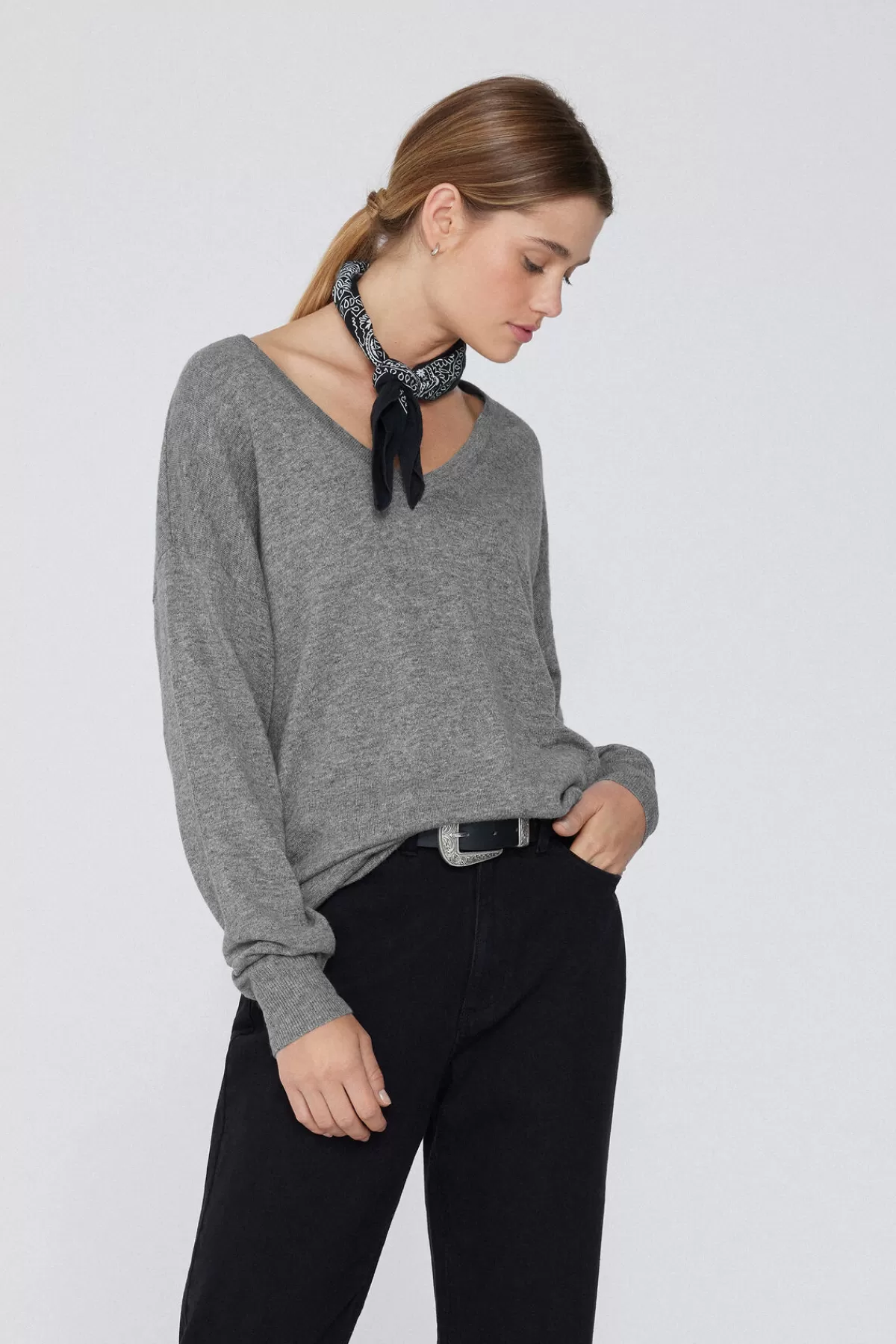 Maglione Invernale Tezenis Donna - Lana Morbida, Scollo a V e Maniche Lunghe con Design Elegante