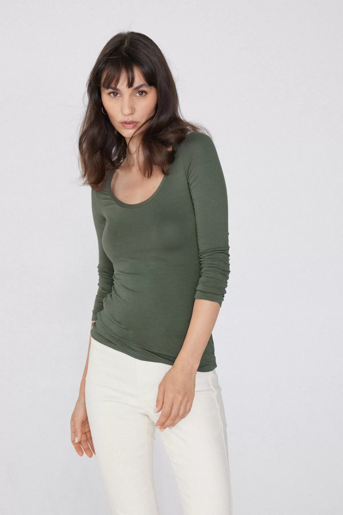 Maglione Donna con Scollo a Madonna | Fibra di Viscosa Pregiata per Autunno/Inverno | Maniche Lunghe Confortevoli