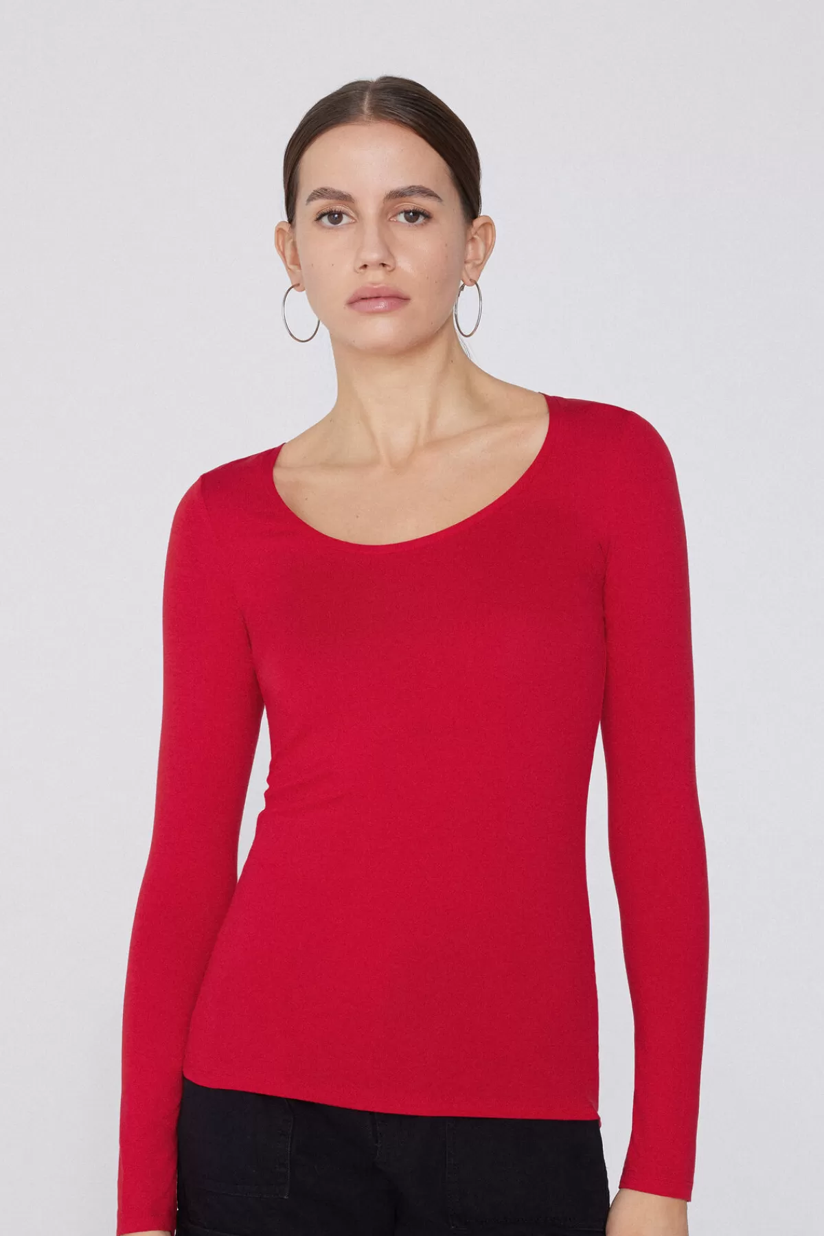 Maglione Donna Tezenis con Dettaglio Scollo ampio - Maniche Lunghe Autunno/Inverno in Viscosa Morbida, Trama Elegante e Confortevole per Look Casual Chic