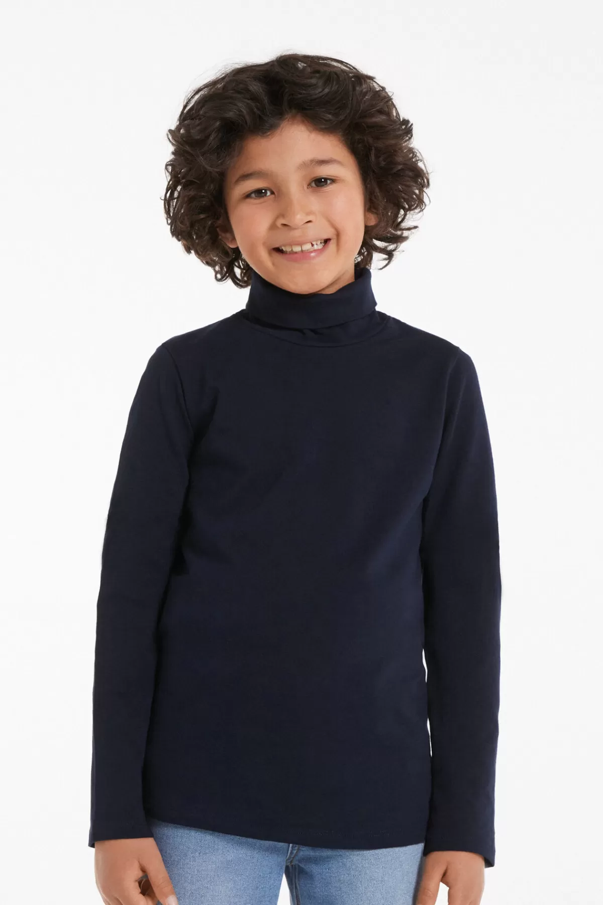 Maglia Termica Invernale Tezenis con Collo Alto e Maniche Lunghe - Intimo Caldo Unisex per Bambini, Perfetta per le Giornate Fredde