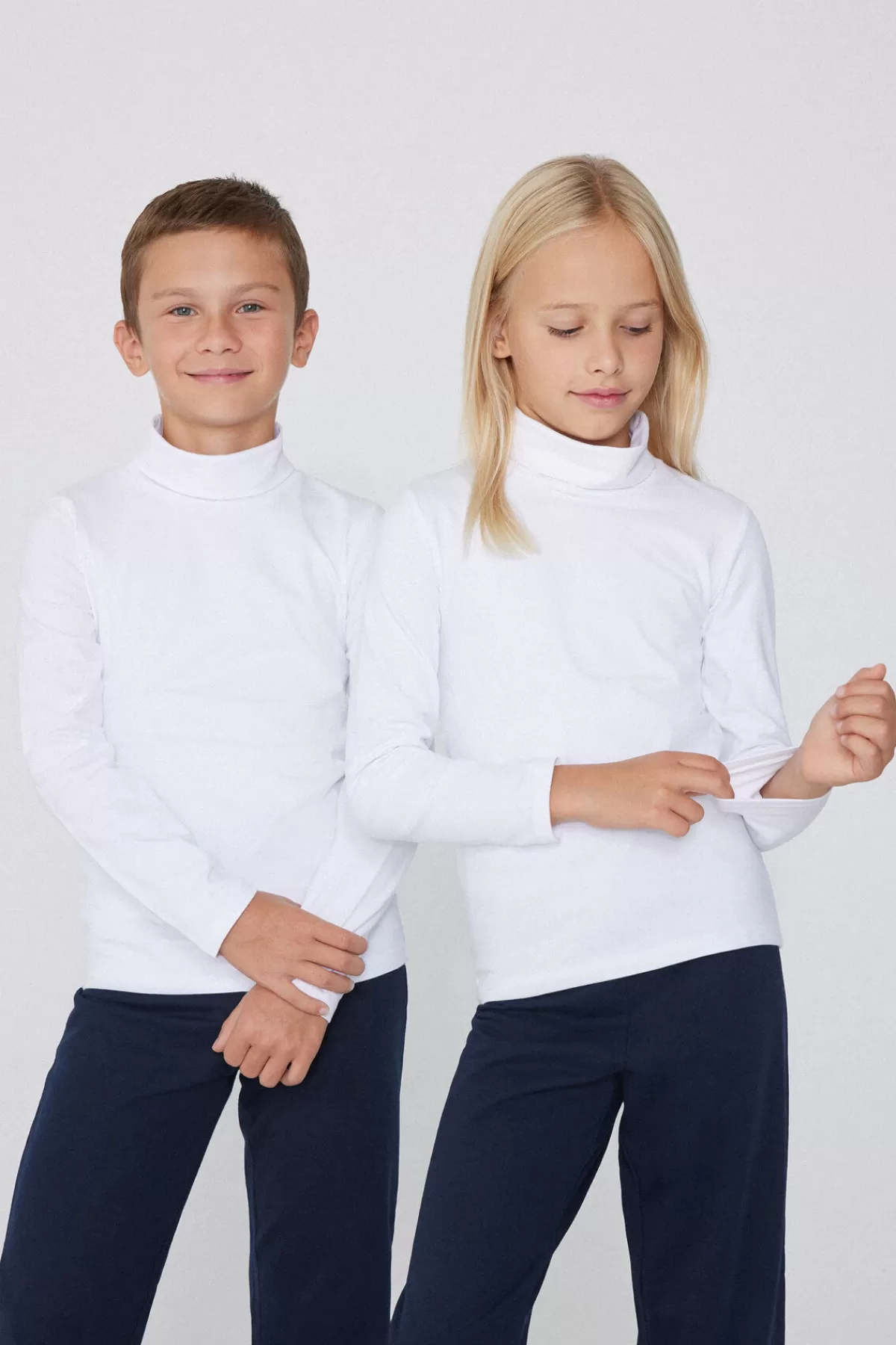 Maglia Termica Unisex per Bambini con Collo Alto e Maniche Lunghe - Tezenis Confortevole per l'Inverno