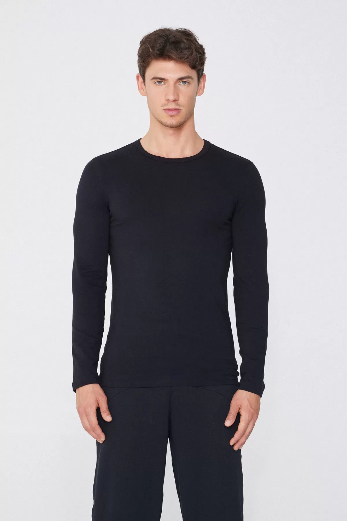 Maglia Termica Uomo Tezenis a Manica Lunga con Girocollo - Intimo Riscaldato per Freddo Intenso