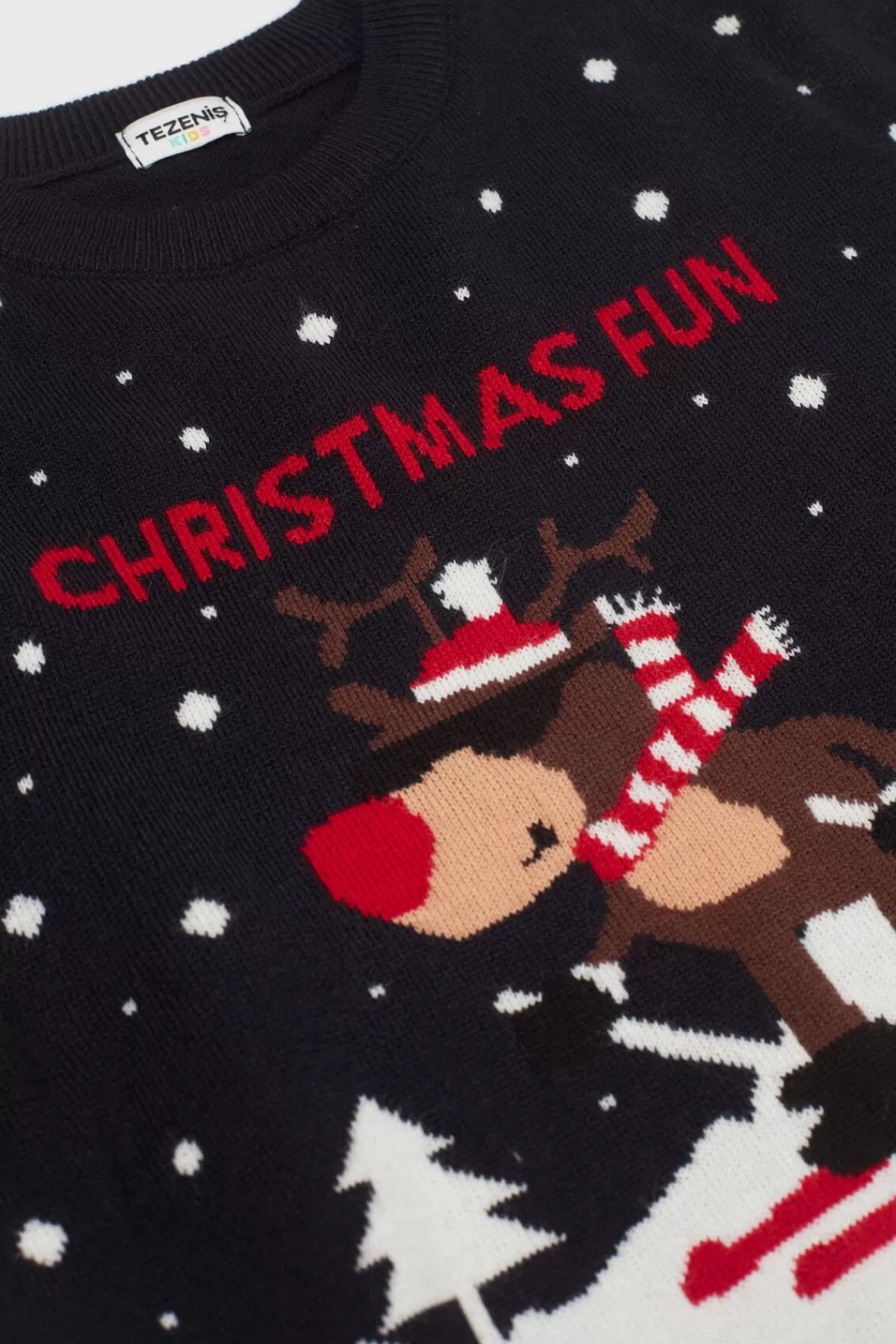 Maglioncino Natalizio Unisex Bambini Tezenis - Girocollo Morbido con Fantasia Festiva