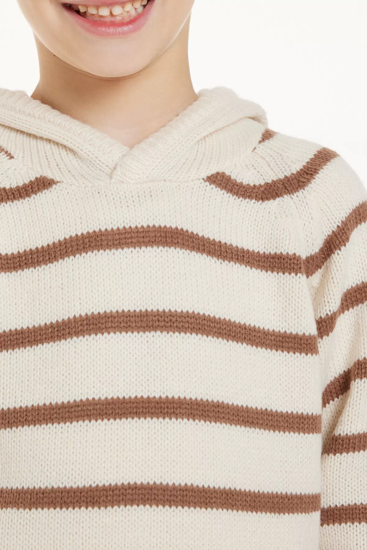 Felpa con Cappuccio a Righe Bambino Tezenis - Intimo Morbido Autunno/Inverno per Piccoli 1-8 Anni