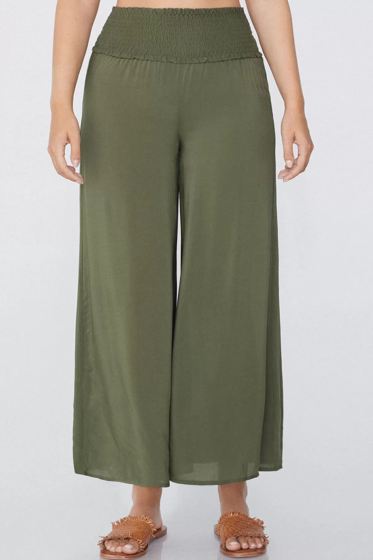 Pantaloni Tezenis Donna in Tessuto Punto Smock Con Ricamo - Stile Casual Comodo con Design a Piega Perfetti per l'Estivo