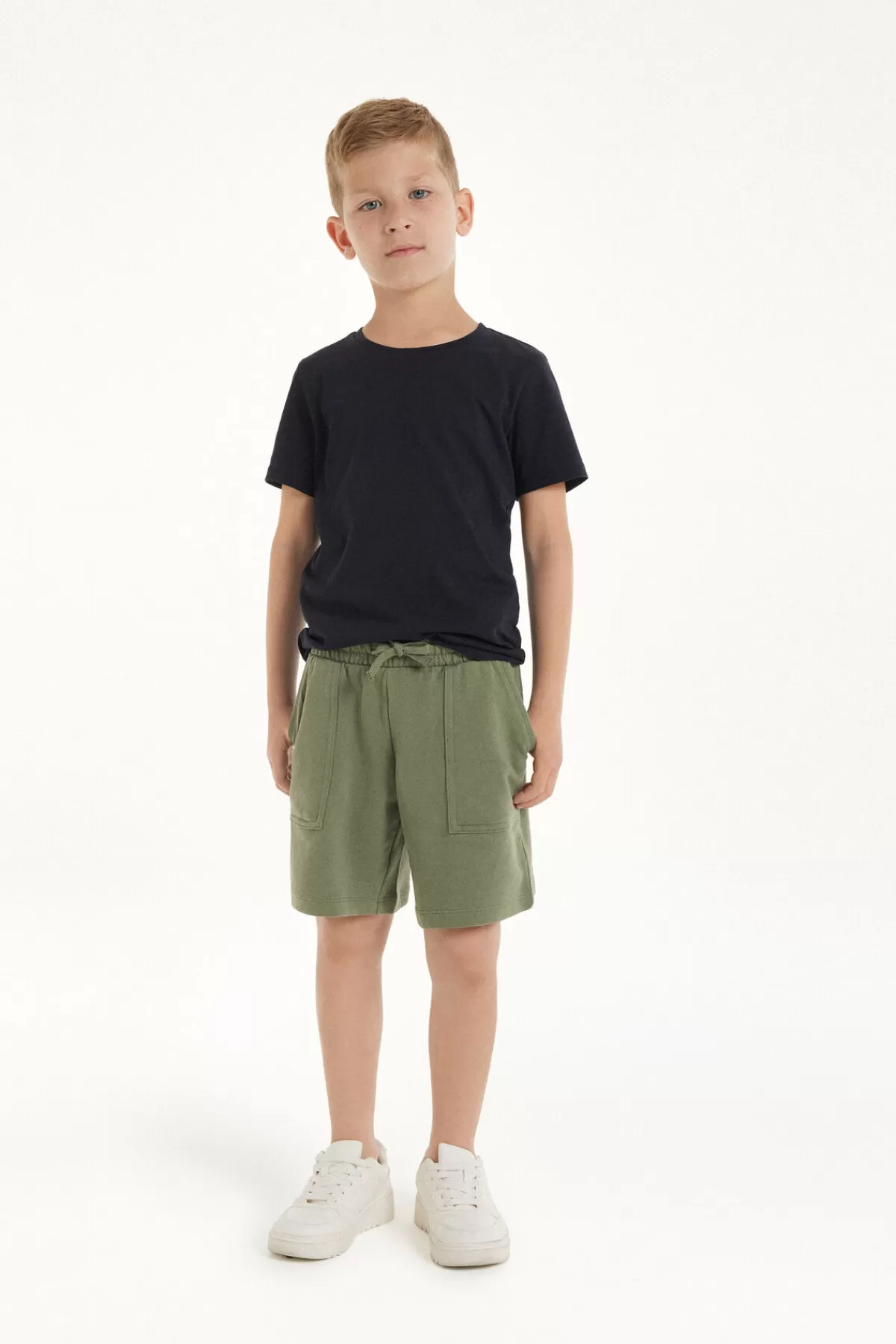 Shorts Estivi Tezenis Kids in Cotone Morbido con Taschine - Comodi e Freschi per i Piccoli Esploratori, Perfetti per Giocare all'Aperto
