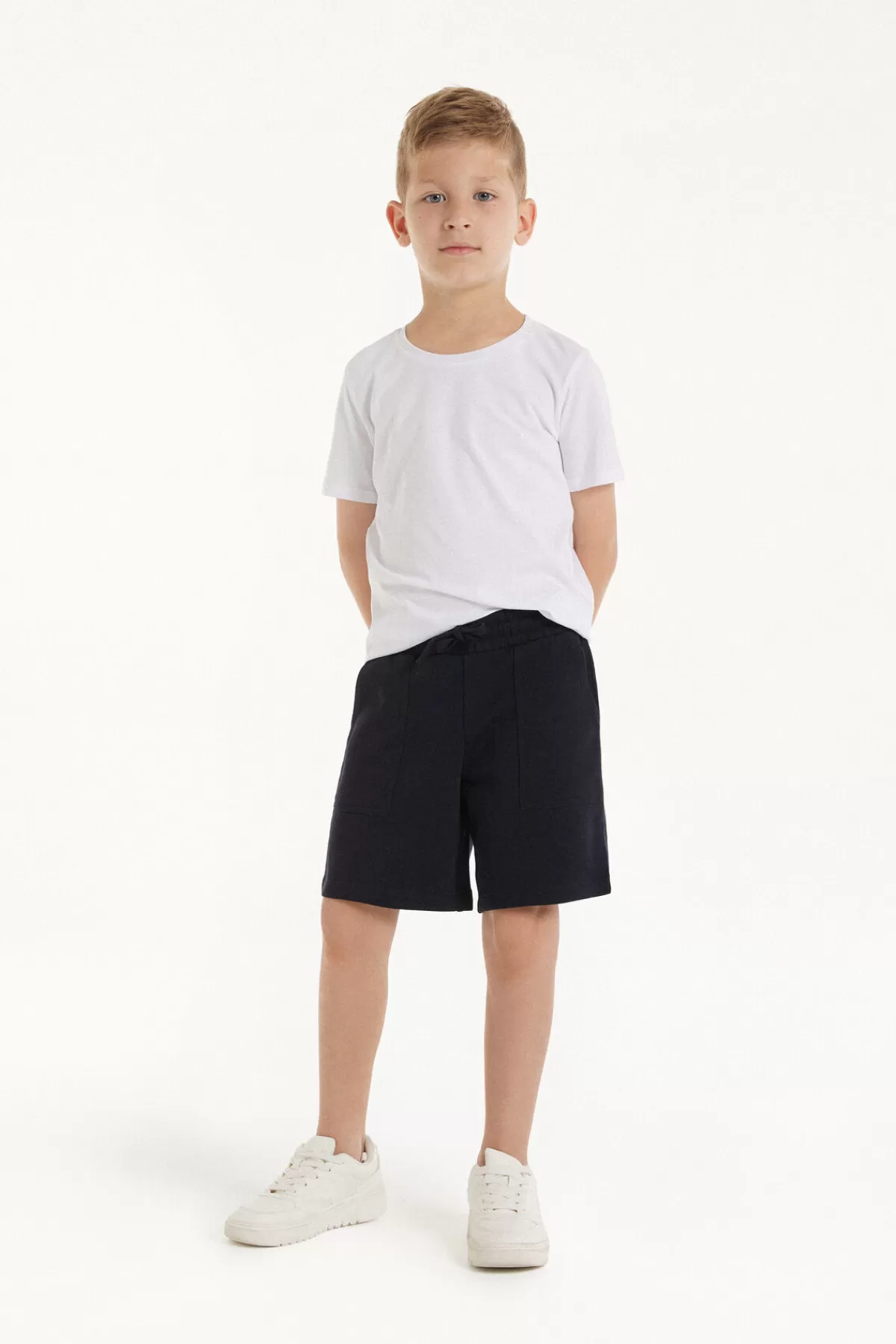 Shorts Estivi in Morbido Cotone per Bambini - Design Pratico con Tasche Frontali e Fodera Comoda, Ideali per Giornate Attive | Tezenis Kids Collection