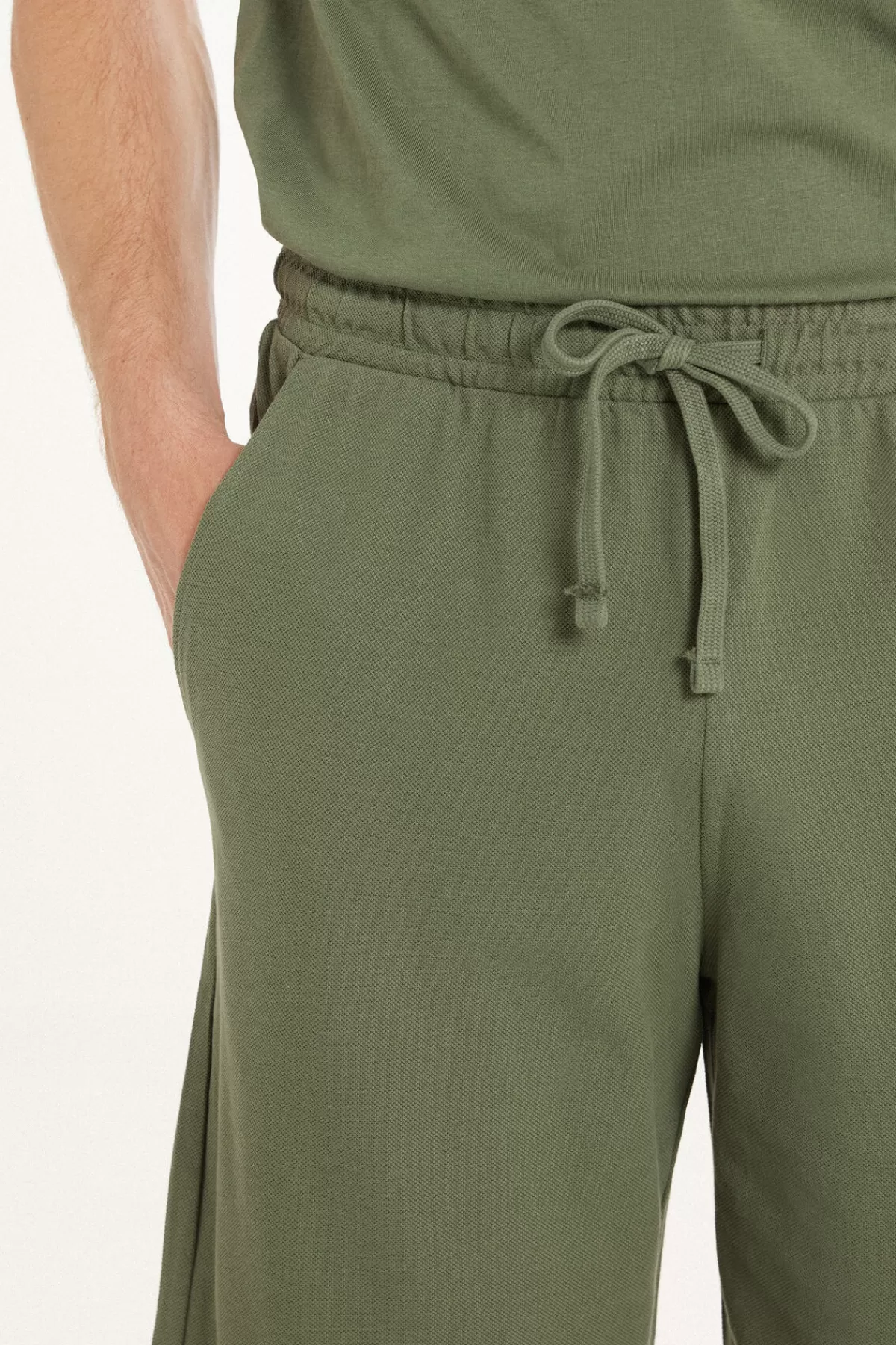 Tezenis Pantaloncini Uomo Estate - Shorts in Piquet Leggeri con Trama Fresca