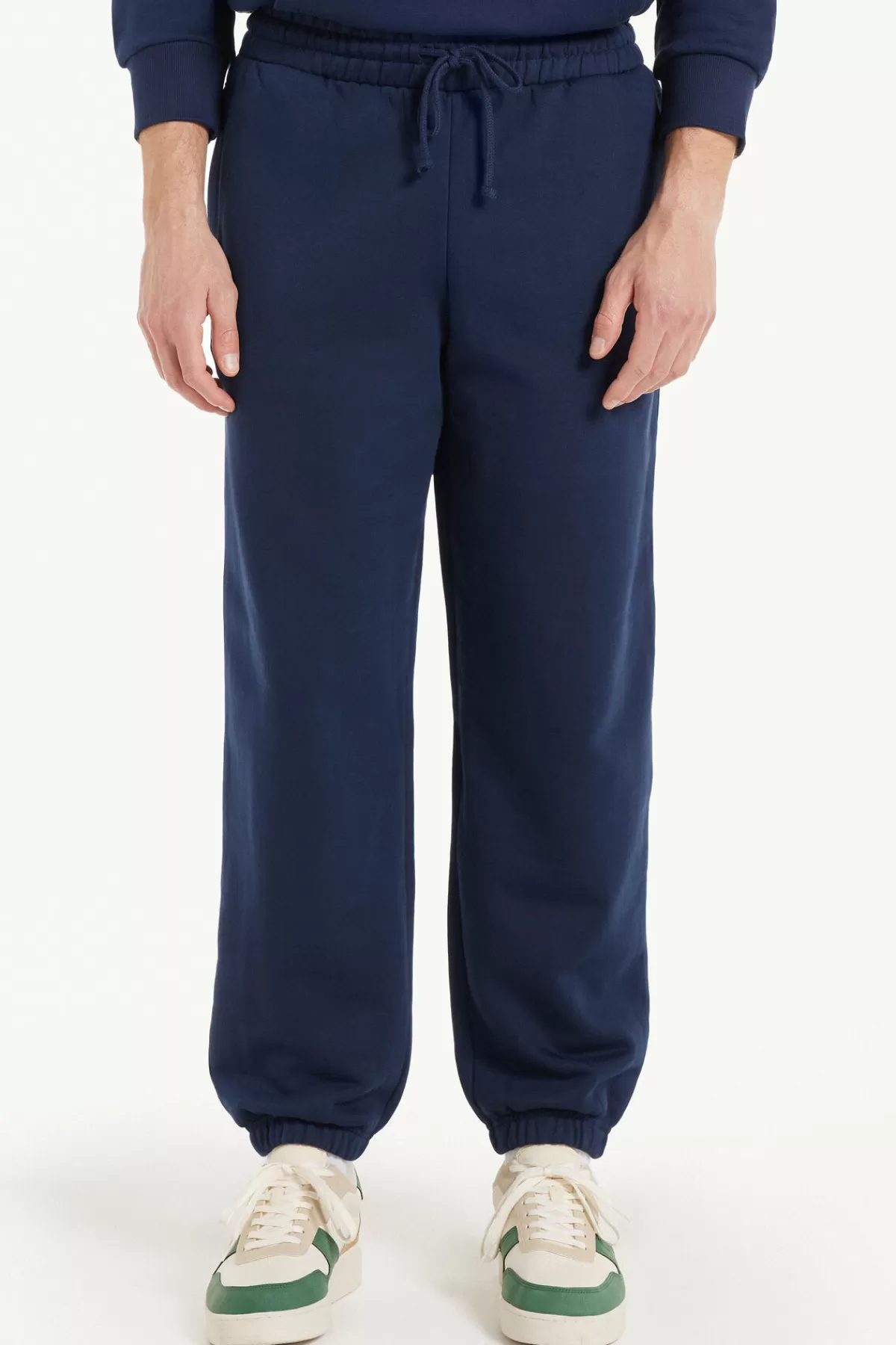 Pantaloni Uomo in Felpa Morbida Tezenis - Modello Lungo con Tasche Ampie, Ideale per Stagioni Fredde