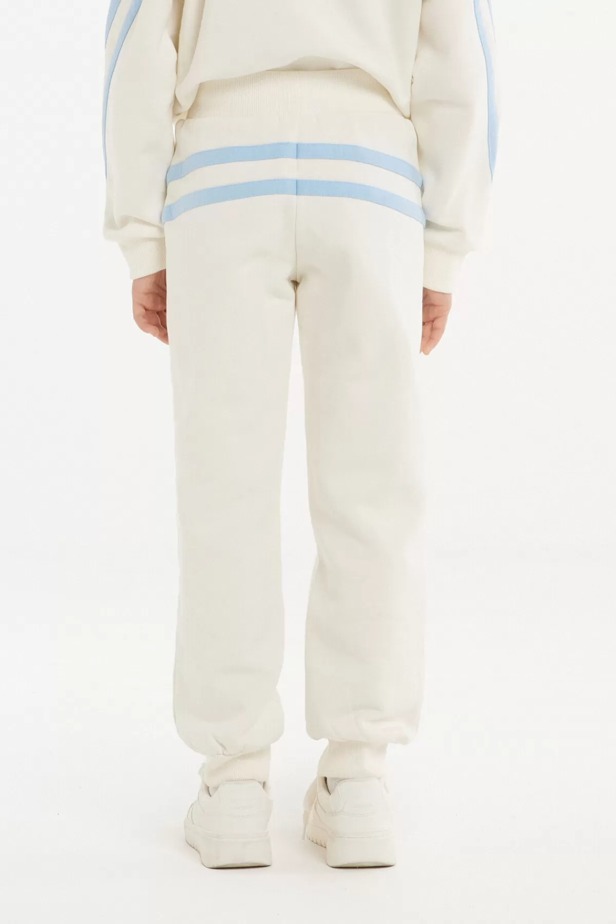 Pantaloni Lunghi Morbidi con Design a Righe Laterali - Felpa Spessa per Comfort Totale Tezenis