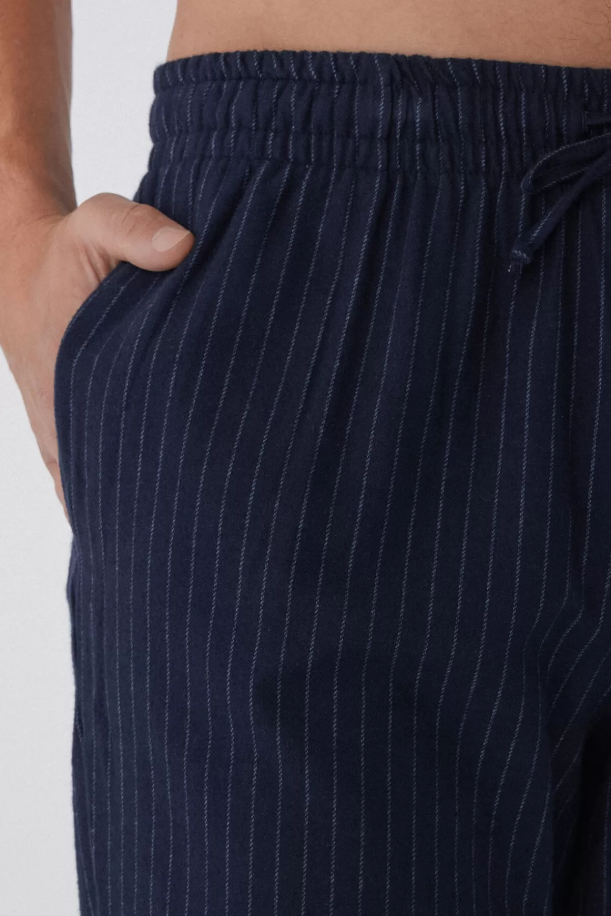 Pantaloni Autunno/Inverno Uomo in Morbida Flanella - Modello Classico a Gamba Dritta Tezenis