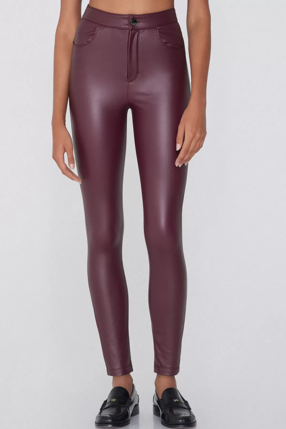 Pantaloni Termoregolanti Donna con Tasche Morbide Effetto Pelle - Tezenis Collection, Design Moderno e Confortevole