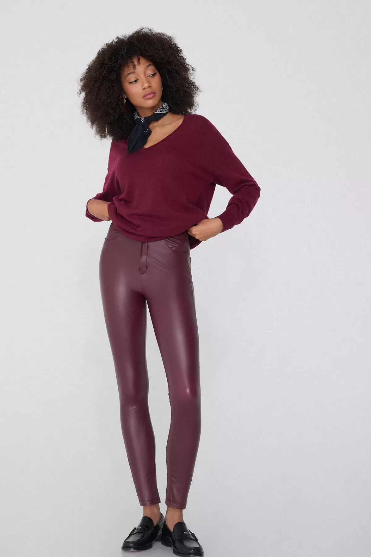Pantaloni Termoregolanti Donna con Tasche Morbide Effetto Pelle - Tezenis Collection, Design Moderno e Confortevole