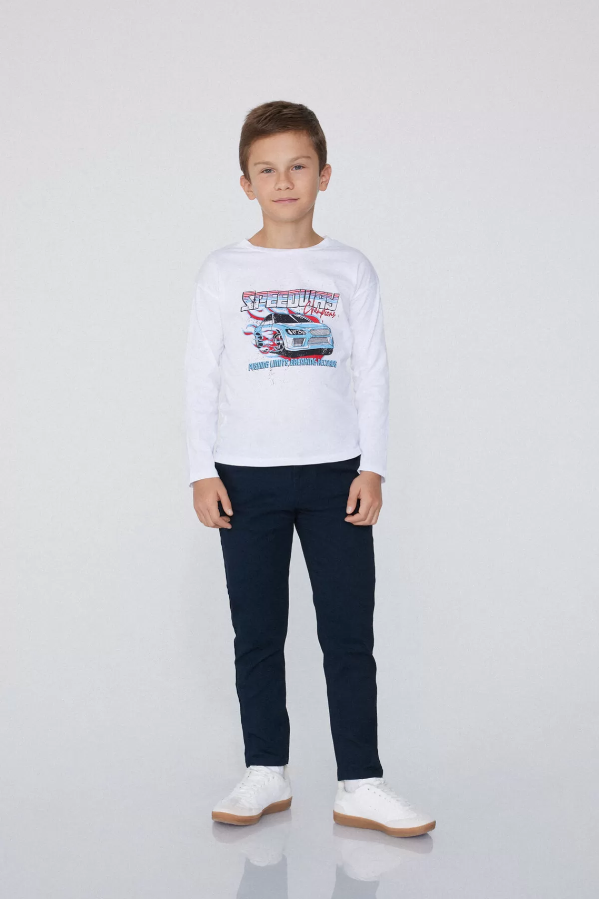 Tezenis Pantaloncini Chino in morbido cotone elasticizzato per bambini
