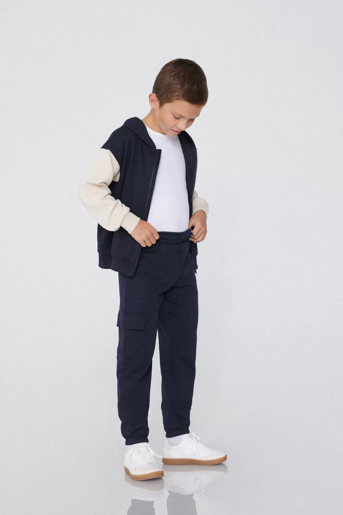 Pantaloni Cargo in Felpa Tezenis per Bambino - Comodi e Funzionali per l'Autunno/Inverno