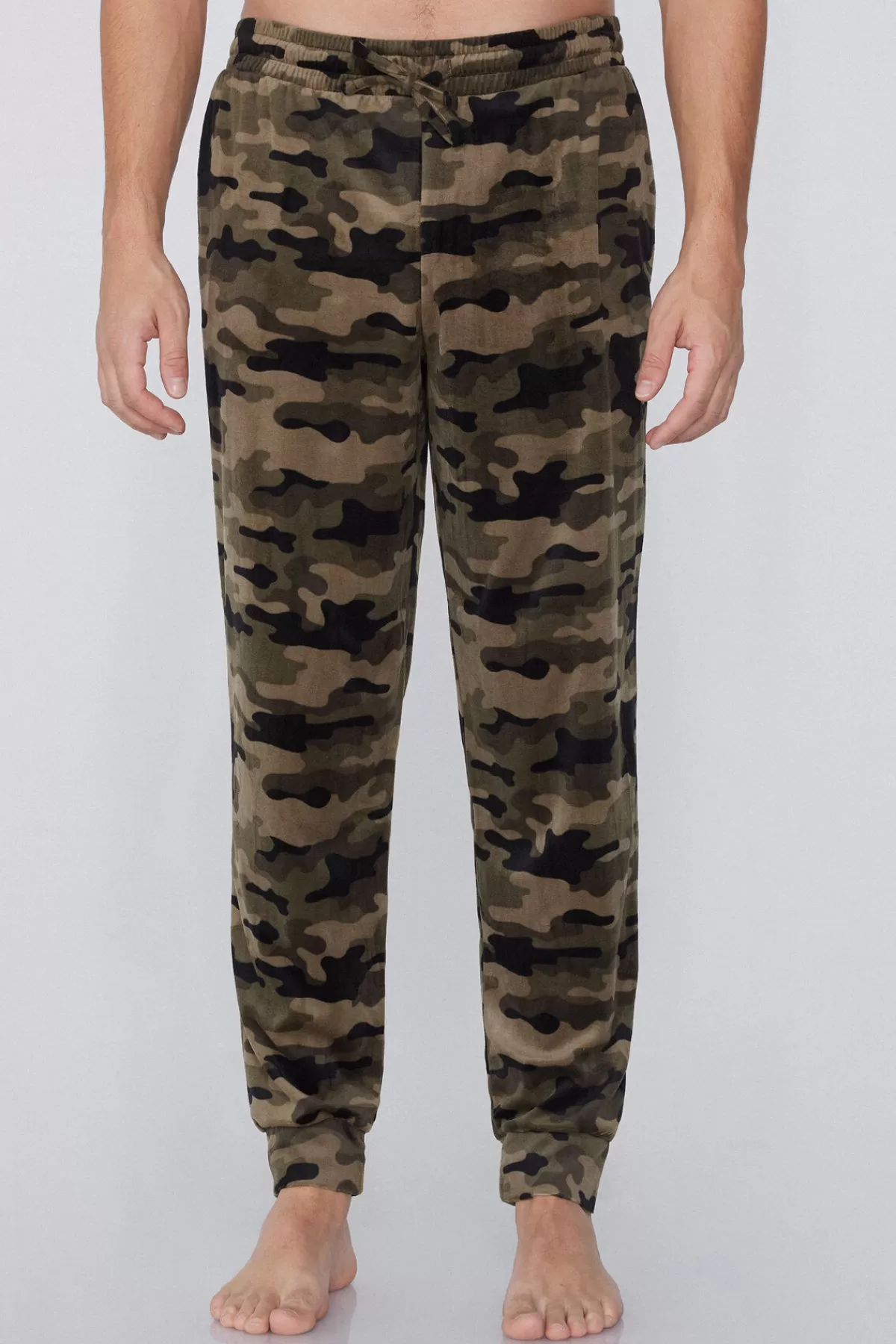 Tezenis Pantaloni Lunghi Comfortevili in Micropile con Polsino Morbido - Ideali per Look Casual e Sportivo Da Uomo

（：，