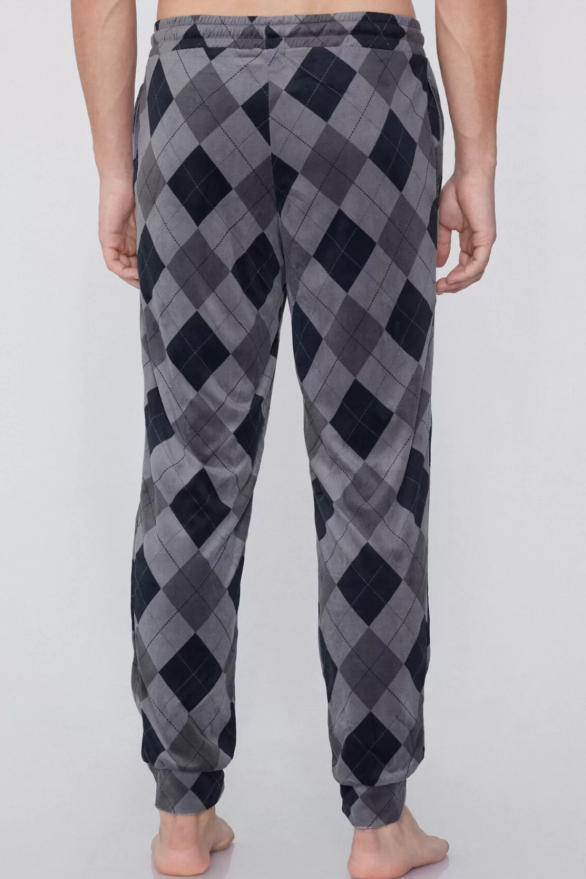 Tezenis Pantaloni Morbidi Uomo a Polsino - Micropile Invernale Comodo per Look Casual Elegante