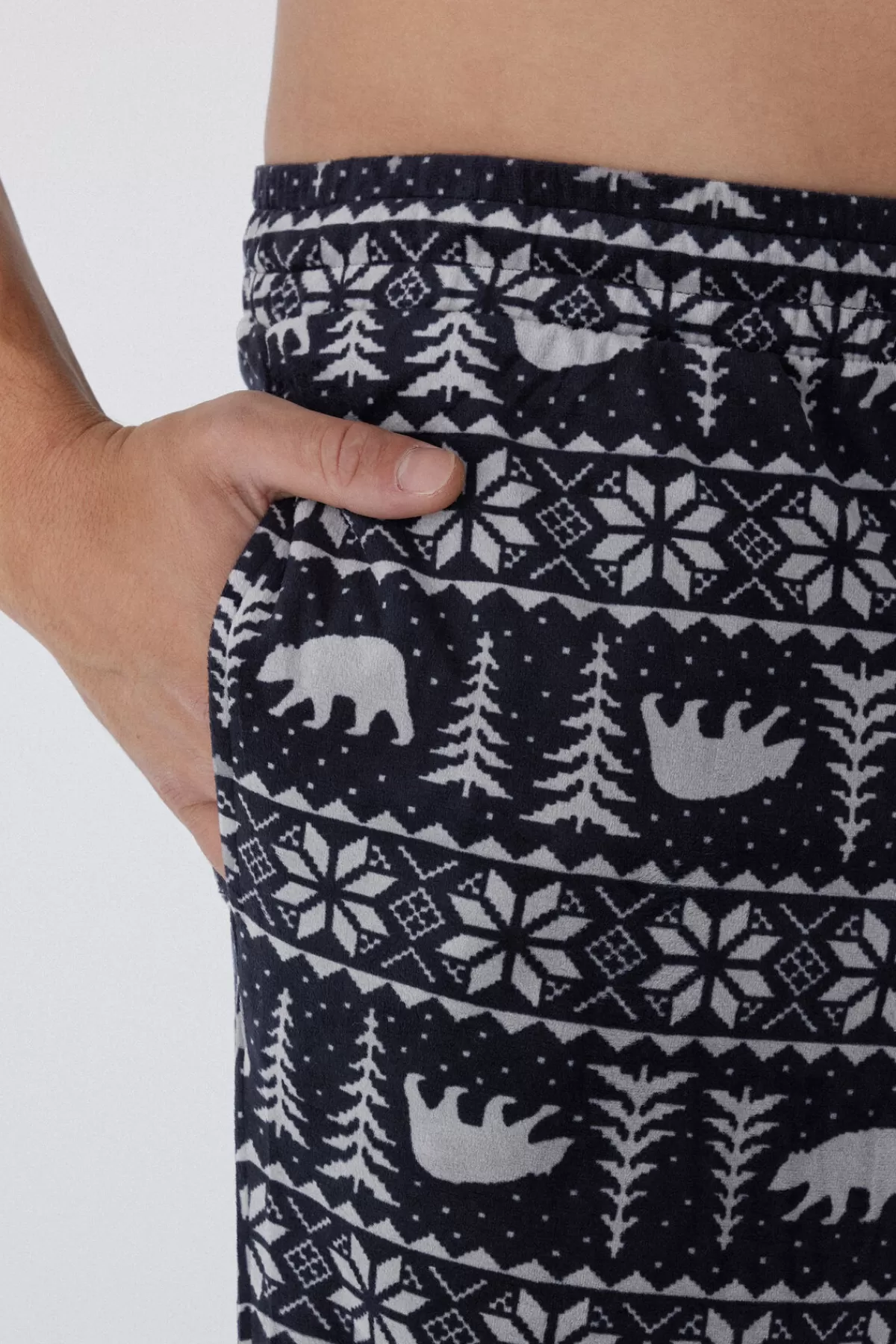 Tezenis Pantaloni da Uomo Comodi in Morbido Micropile con Risvolto alla Caviglia - Ideali per Tutto il Giorno