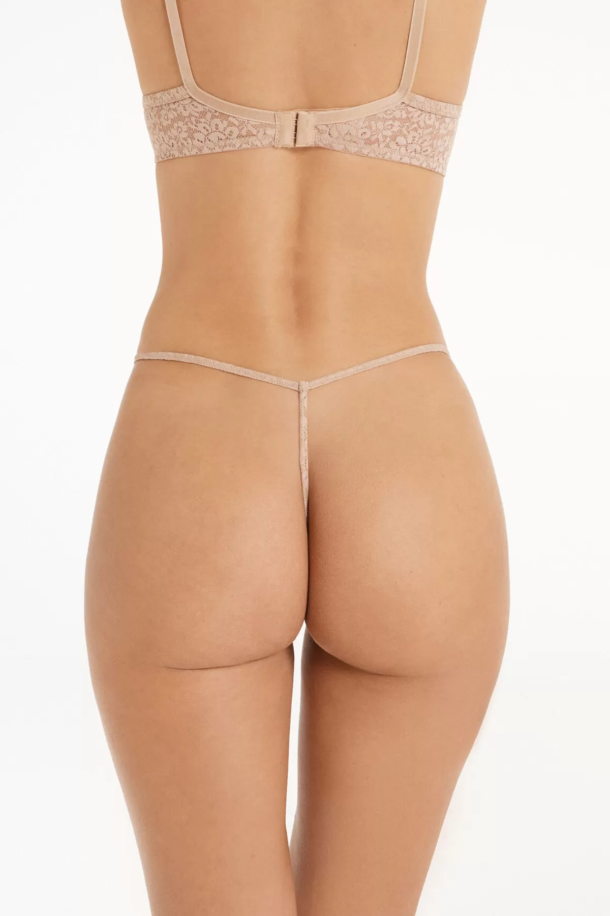 Tezenis Intimo Femminile Perizoma con Bordi Sottili - Tanga in Pizzo Elegante Realizzato con Materiali Riciclati, Confortevole e Sensuale