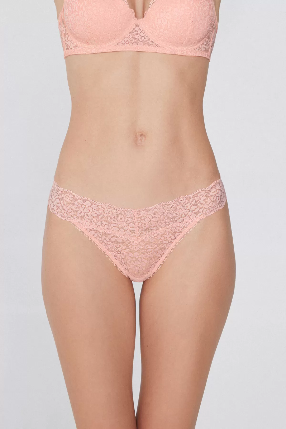 Tezenis Sgambato in Microperizoma Donna con Pizzo Eco-Friendly - Design Senza Cuciture e Confortevole