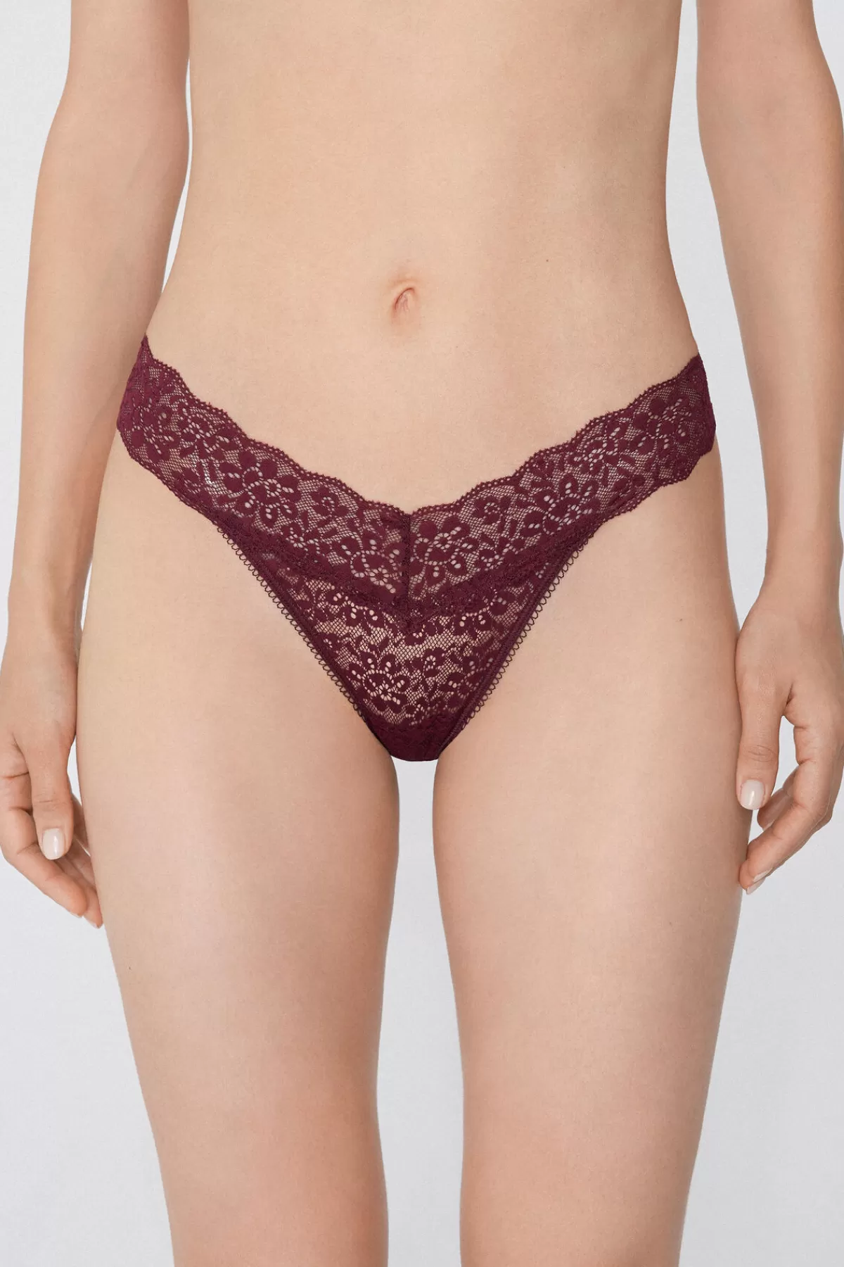 Tezenis Intimo Donna in Pizzo Rigenerato - Modello Sgambato Confortevole con Design Eco-Chic