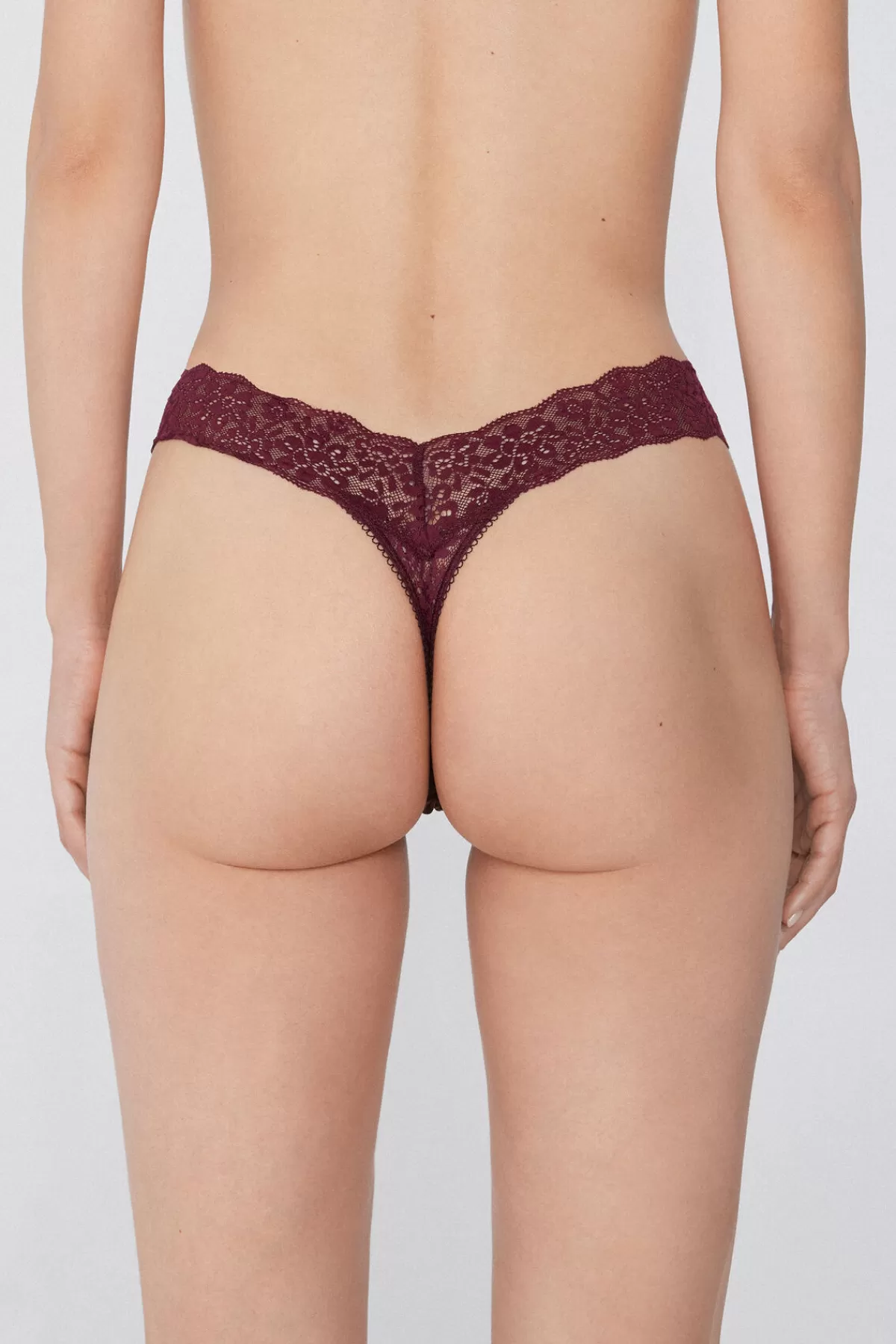Tezenis Intimo Donna in Pizzo Rigenerato - Modello Sgambato Confortevole con Design Eco-Chic