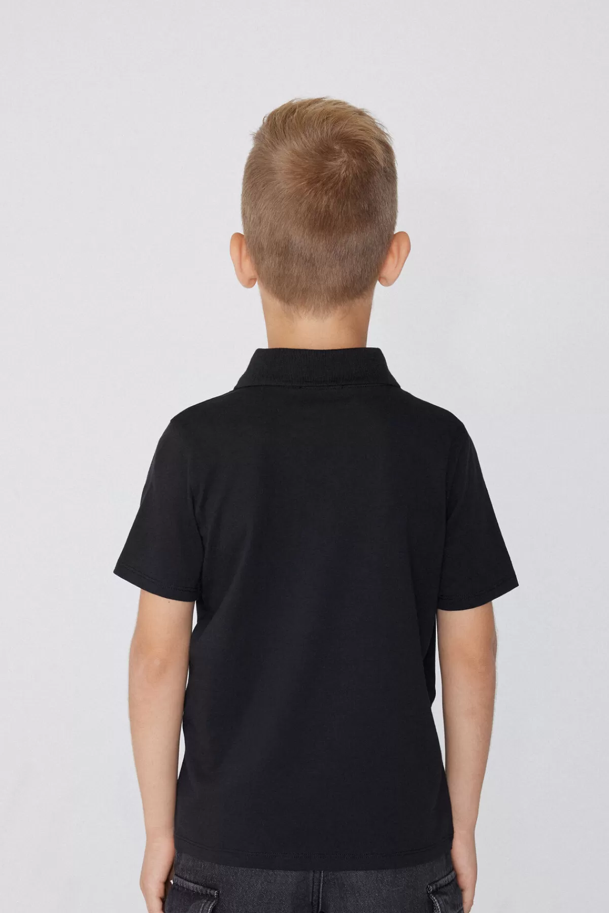Polo Tezenis Manica Corta in Cotone Naturale per Bambini
