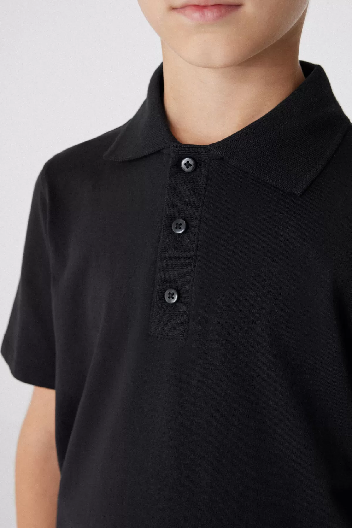 Polo Tezenis Manica Corta in Cotone Naturale per Bambini