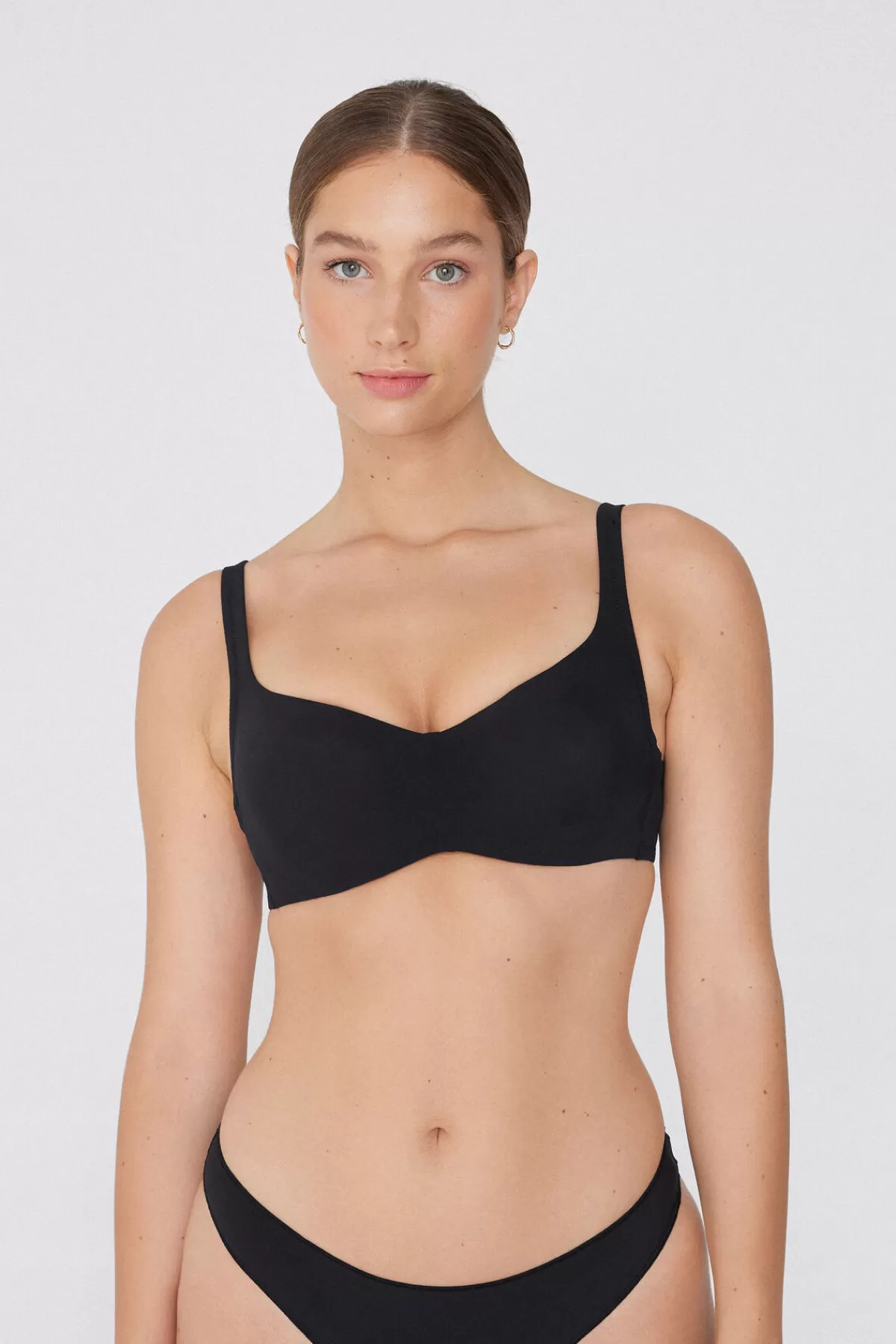 Tezenis Reggiseno Balconcino Donna - Fibra Rigenerata Morbida con Ispirazione Parisienne