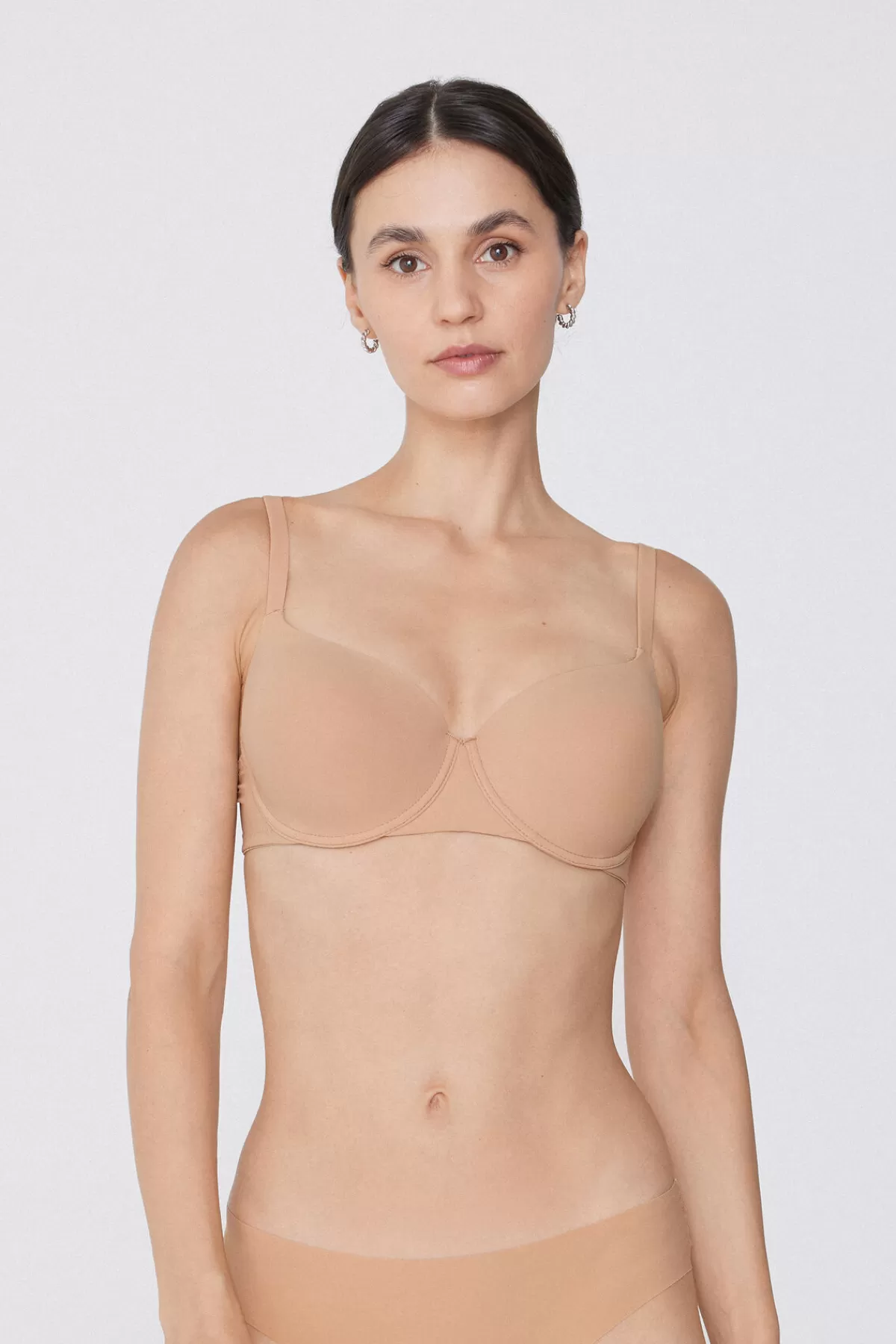 Tezenis Reggiseno Balconcino in Microfibra Rigenerata Prague - Intimo Femminile Confortevole a Copertura Totale con Design Esclusivo