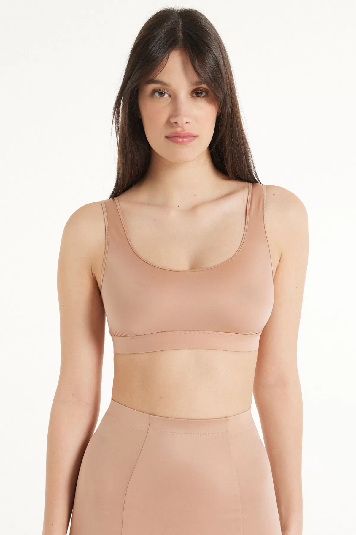 Intimo Modellante Tezenis Donna - Reggiseno Senza Ferretto Confortevole dalle Linee Naturali e Tessuto Leggero