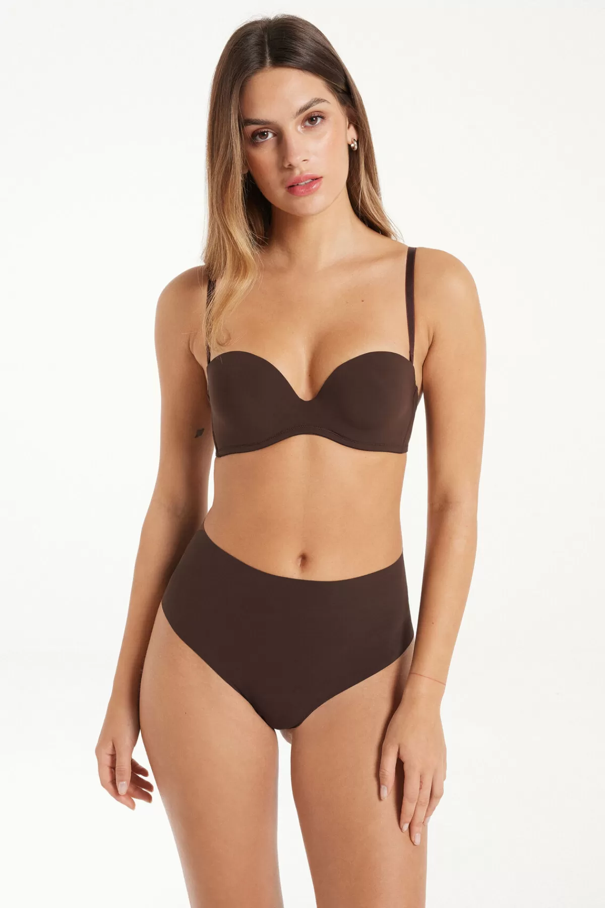 Tezenis Reggiseno Imbottito New York - Fascia Morbida in Microfibra Ultra Confort per Donna