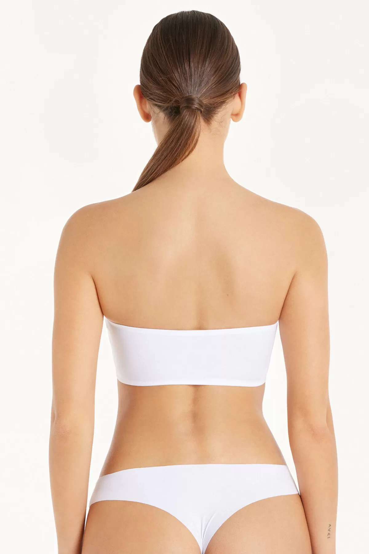 Tezenis Donna - Reggiseno Fascia Sidney in Microfibra Rigenerata, Design Morbido e Confortevole per Intimo Sostenibile