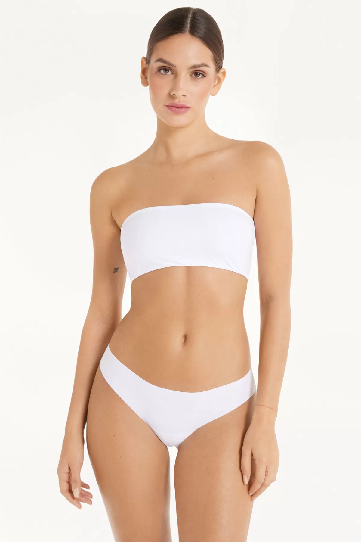Tezenis Donna - Reggiseno Fascia Sidney in Microfibra Rigenerata, Design Morbido e Confortevole per Intimo Sostenibile