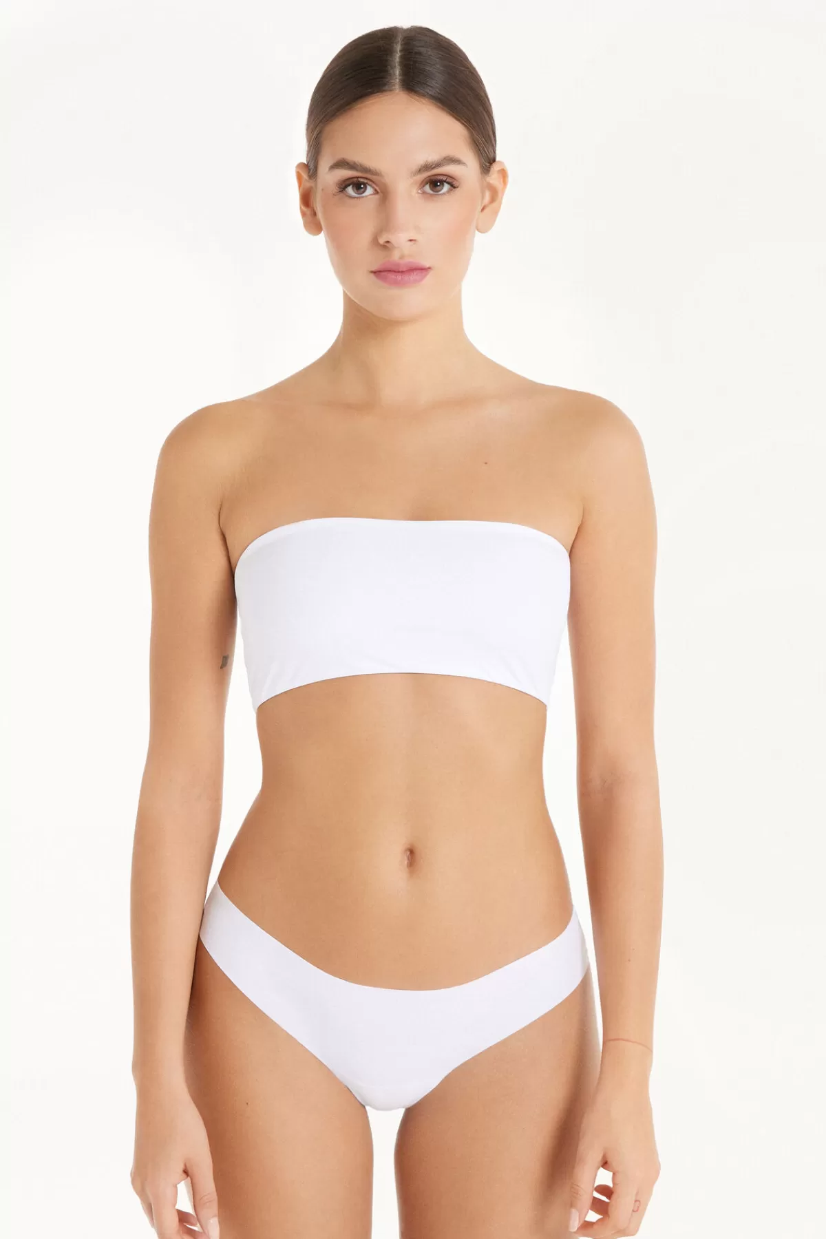 Tezenis Donna - Reggiseno Fascia Sidney in Microfibra Rigenerata, Design Morbido e Confortevole per Intimo Sostenibile